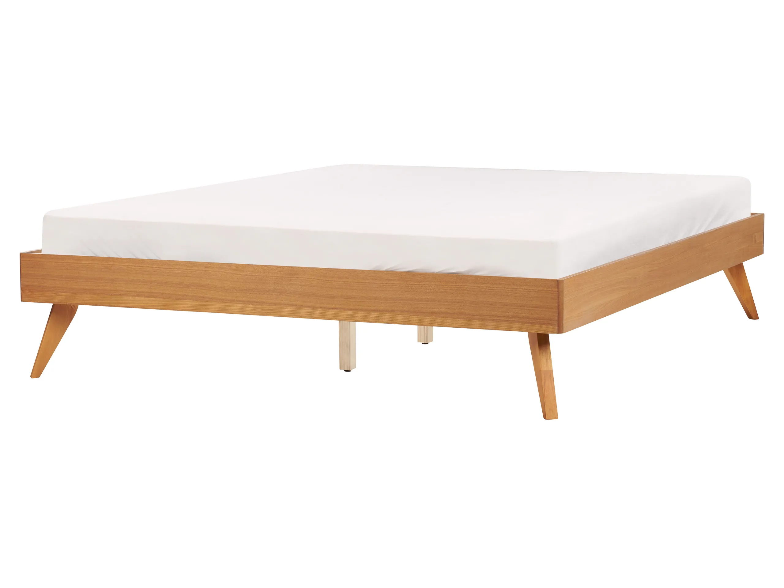 Cama sin cabecero BERRIC 160 x 200 cm Fresno natural