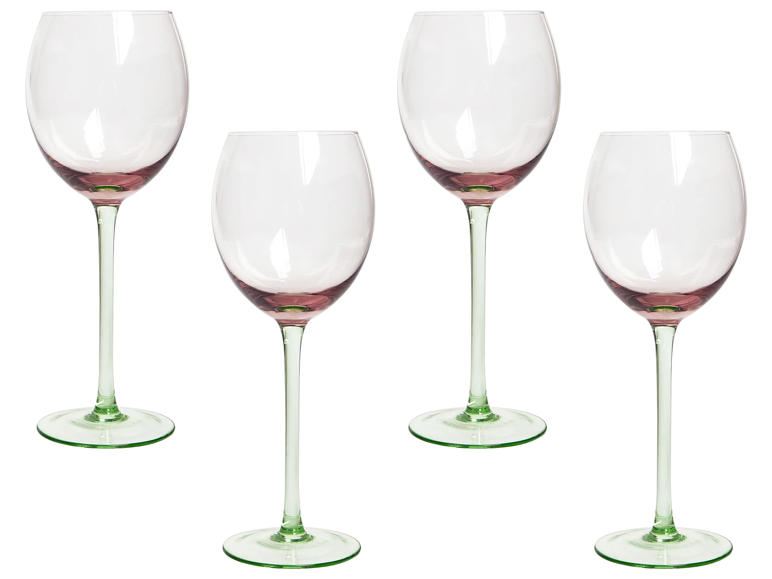 Conjunto de 4 copas de vino DIOPSIDE 360 ml Rosa