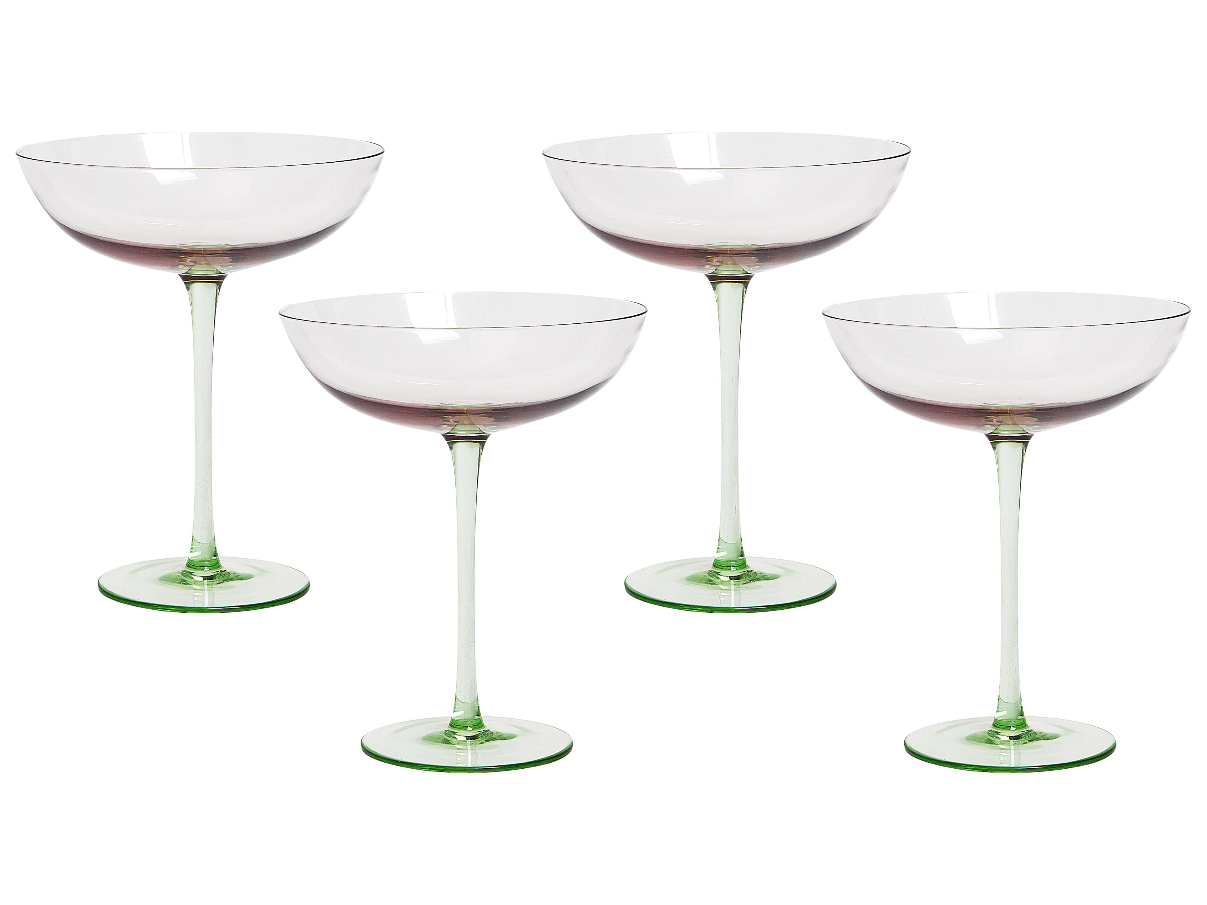 Conjunto de 4 copas de martini DIOPSIDE 250 ml Rosa