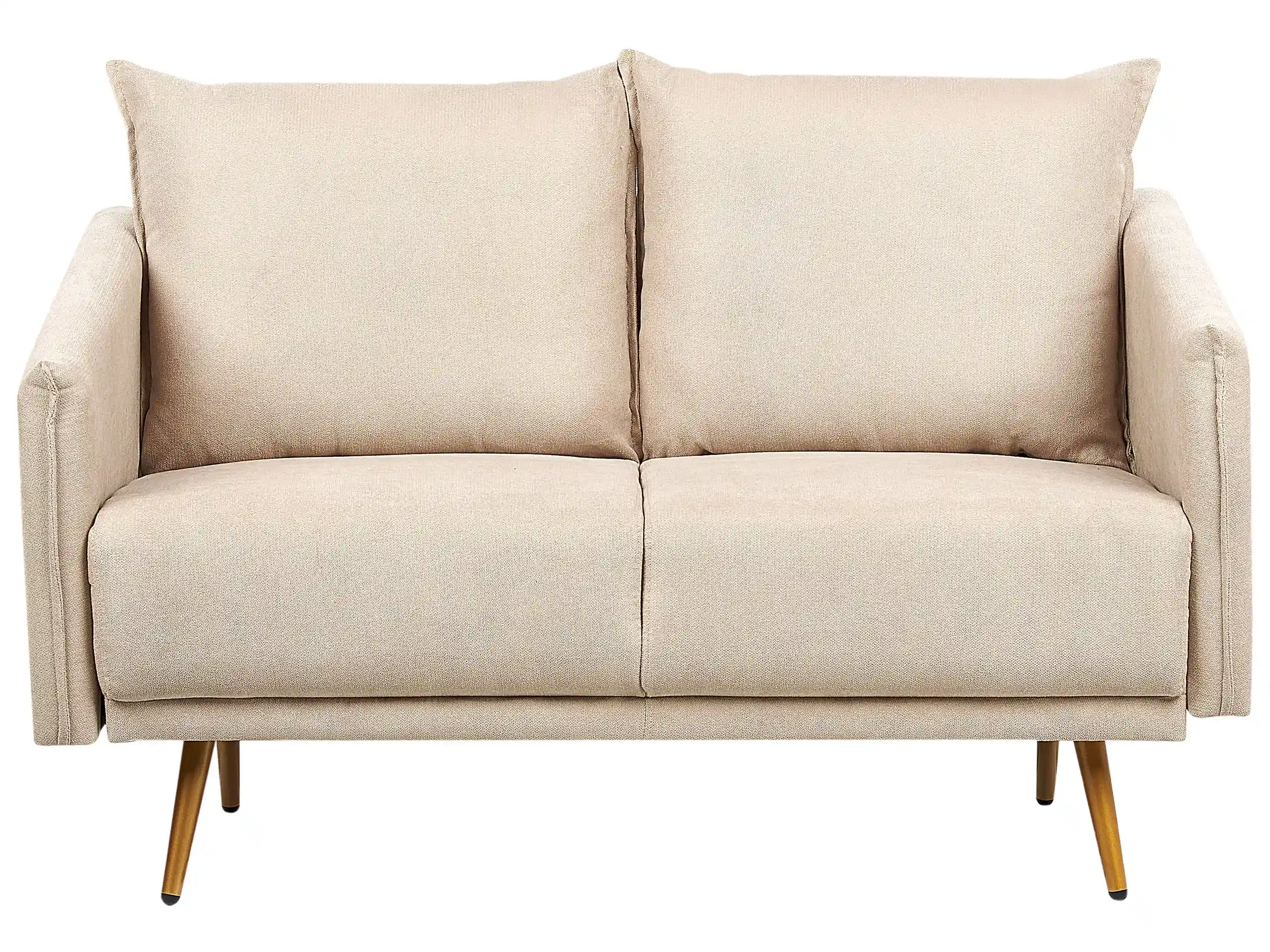 Sofa 2 Seater MAURA Velvet Beige