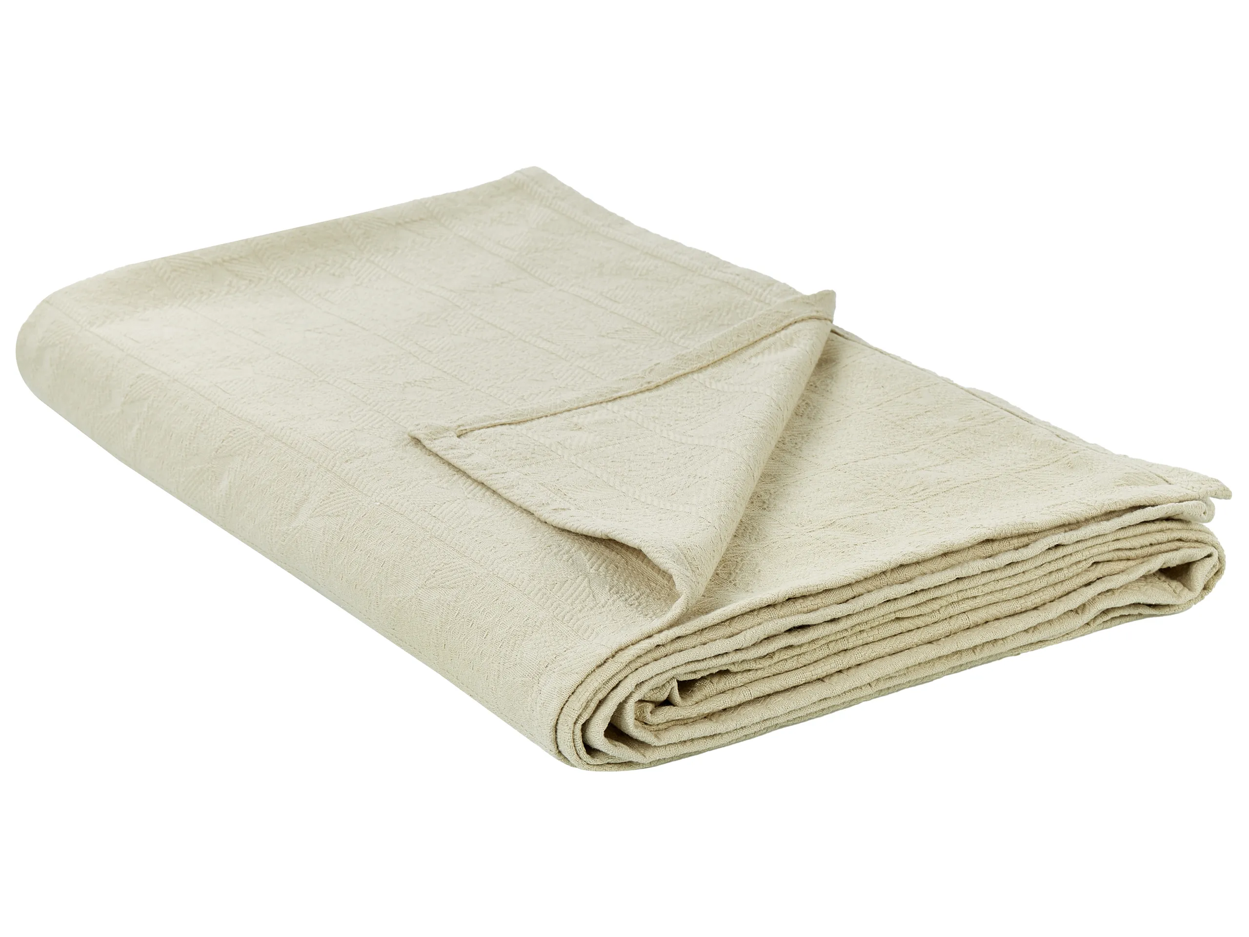 Colcha MARAKA Algodón 150 x 200 cm Beige claro