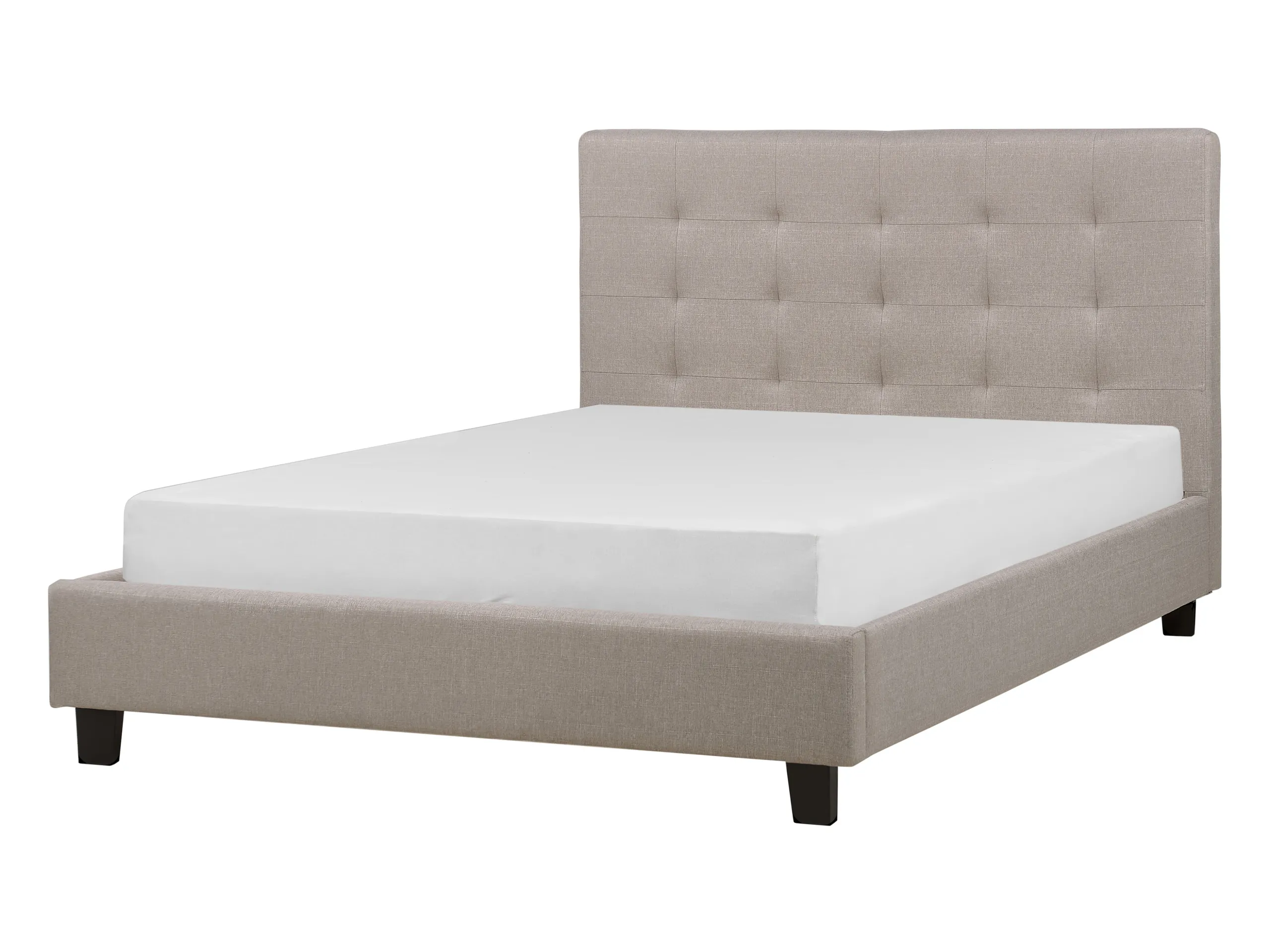 Cama Tela LA ROCHELLE 140 x 200 cm Gris claro