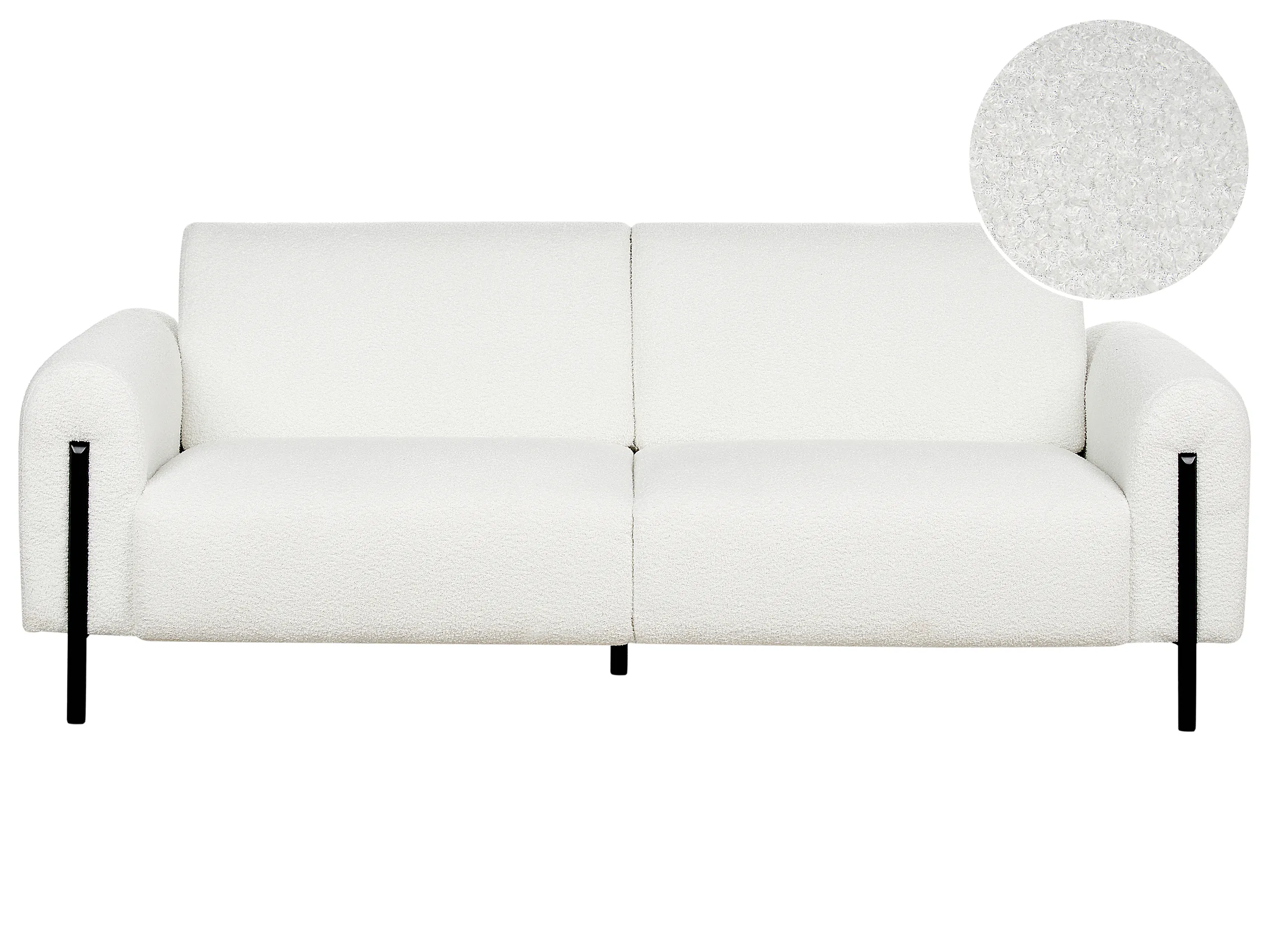 Sofa 3 Seater ASKIM Boucle White