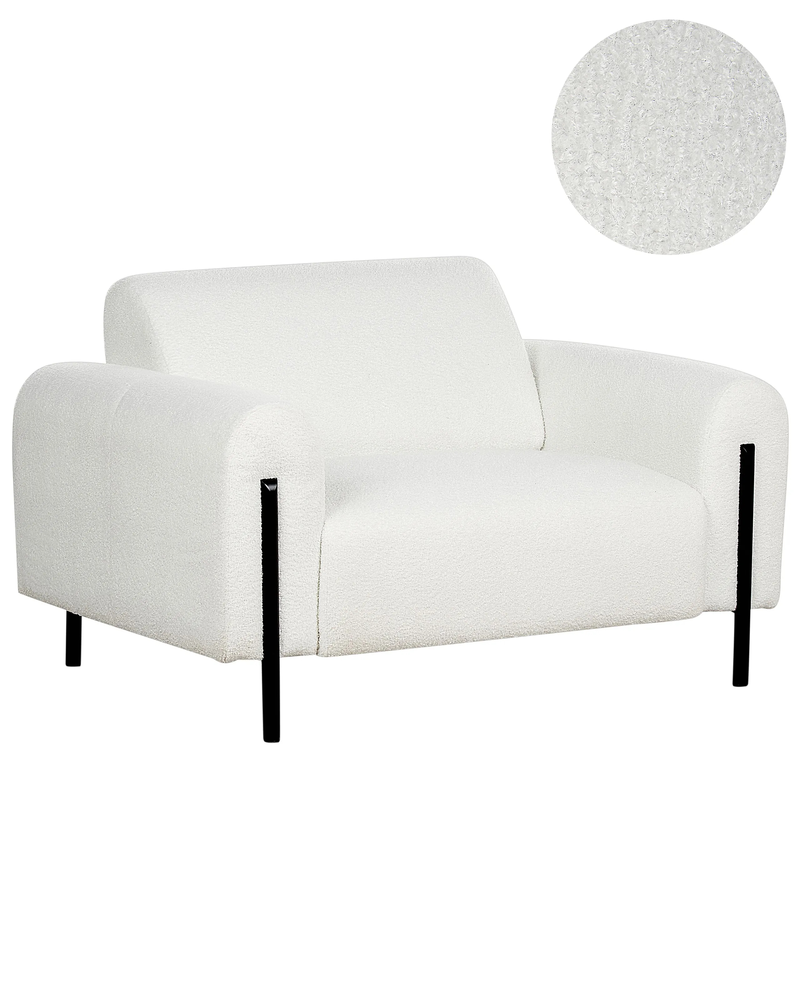 Armchair ASKIM Boucle White