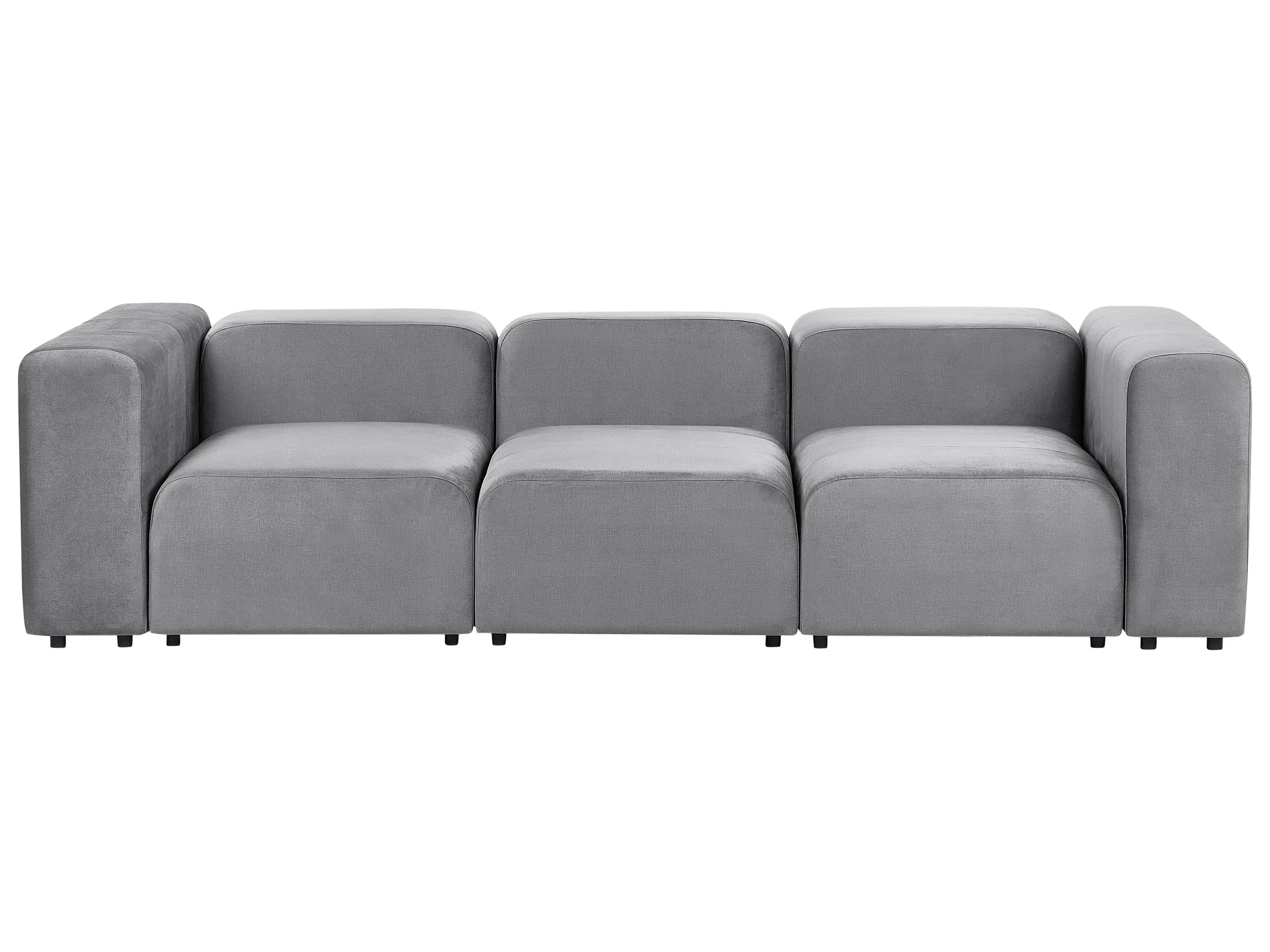 Modular Sofa 3 Seater FALSTERBO Velvet Grey