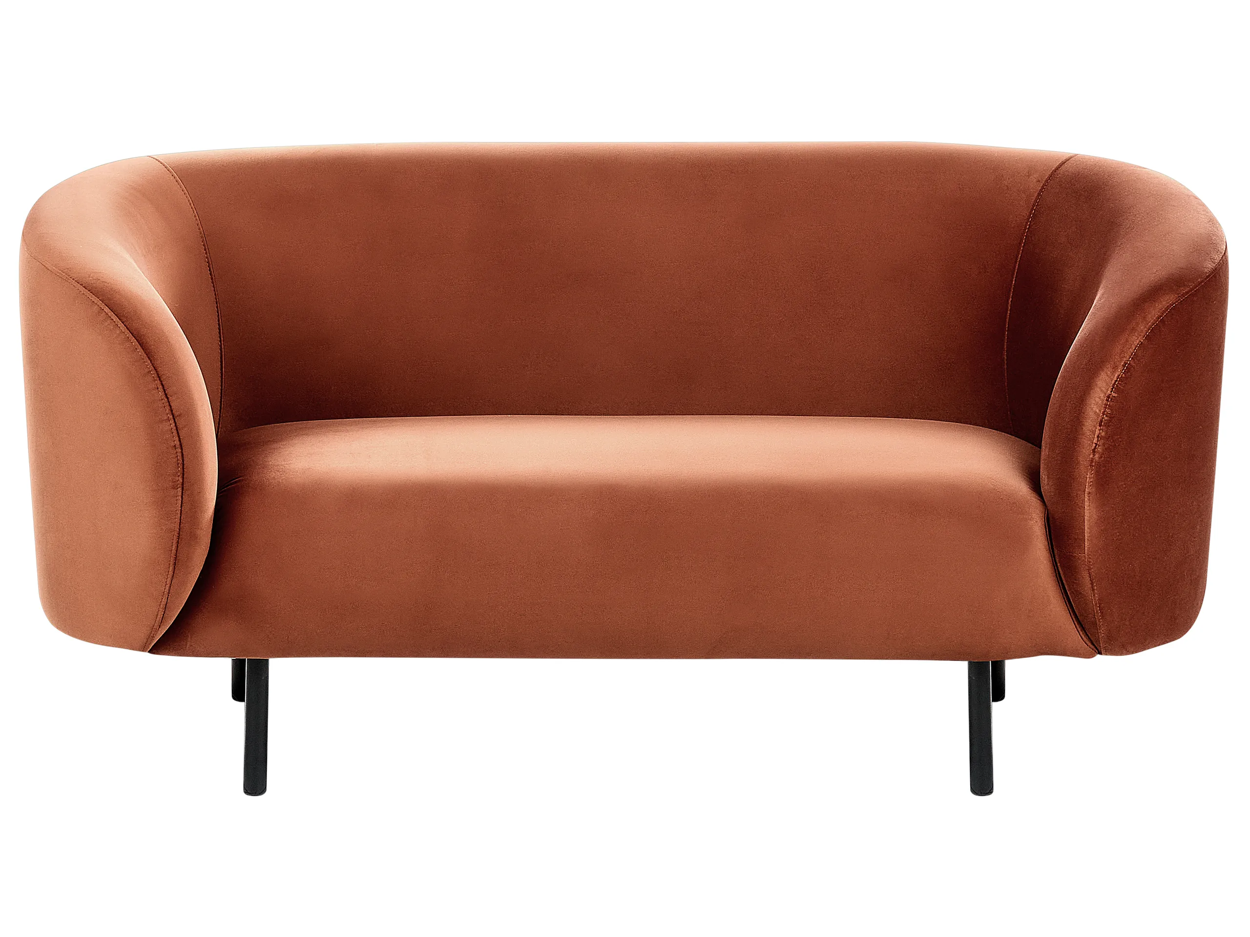Sofa 2 Seater LOEN Velvet Orange