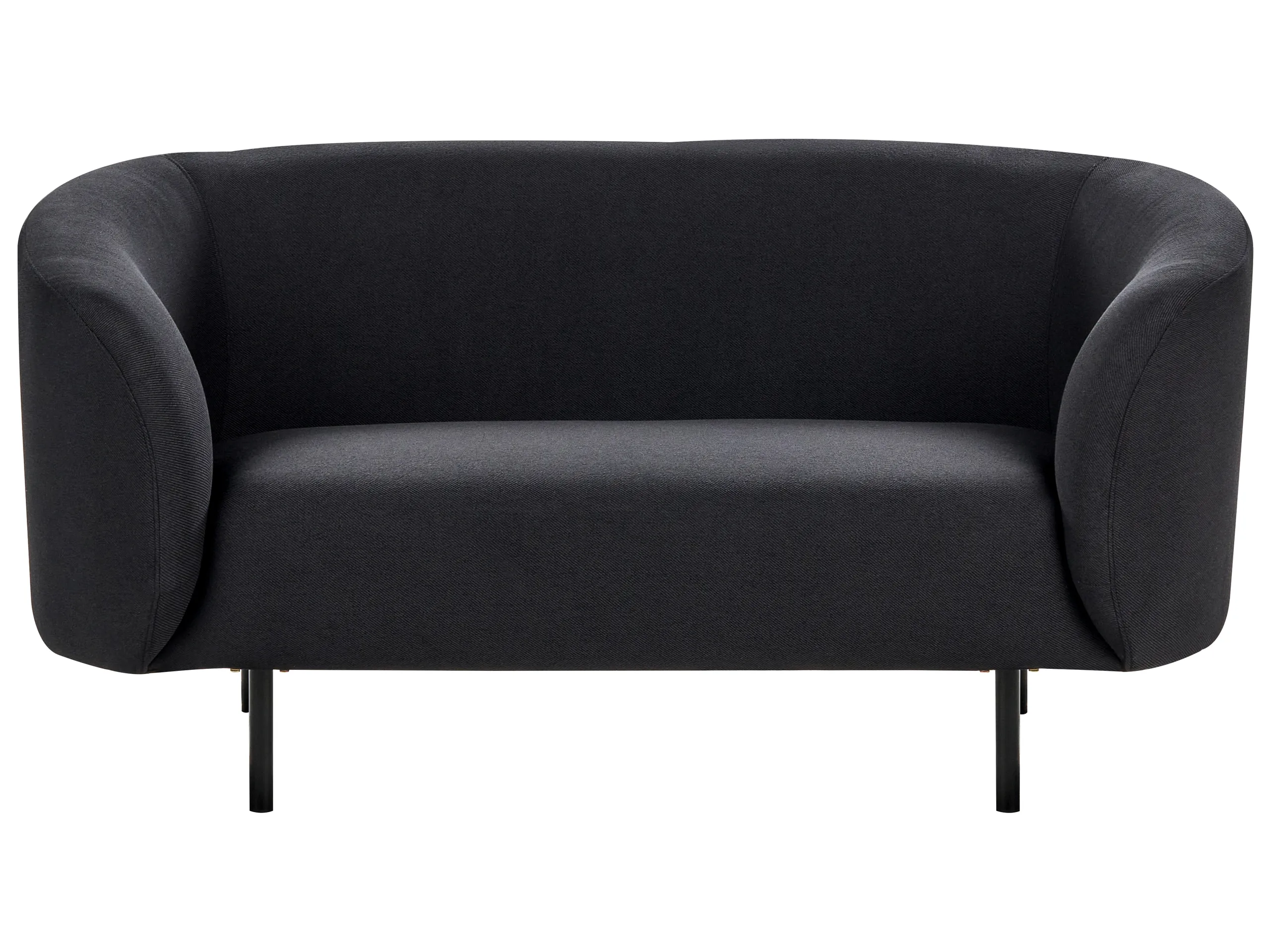 Sofa 2 Seater LOEN Fabric Black