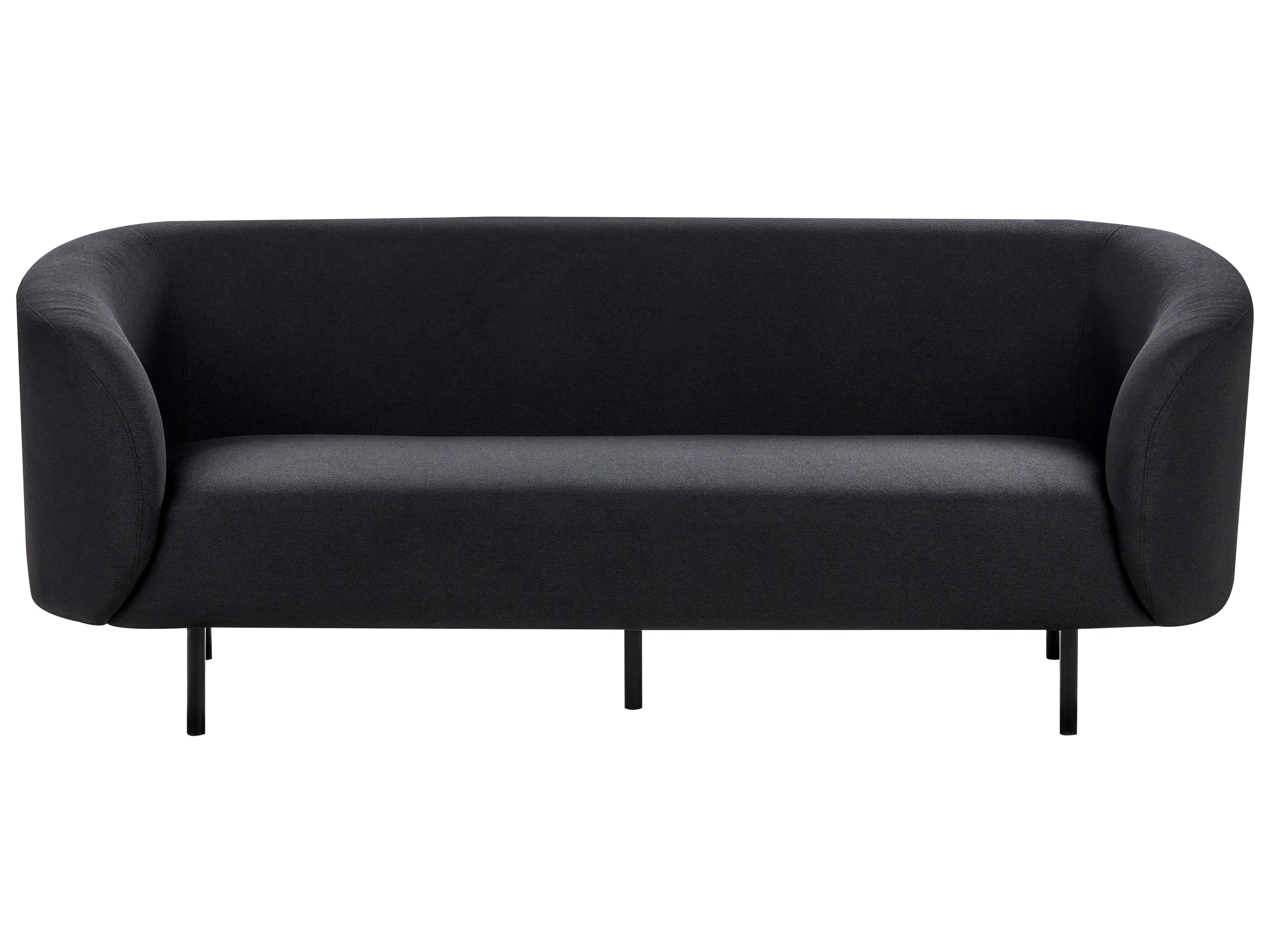 Sofa 3 Seater LOEN Fabric Black
