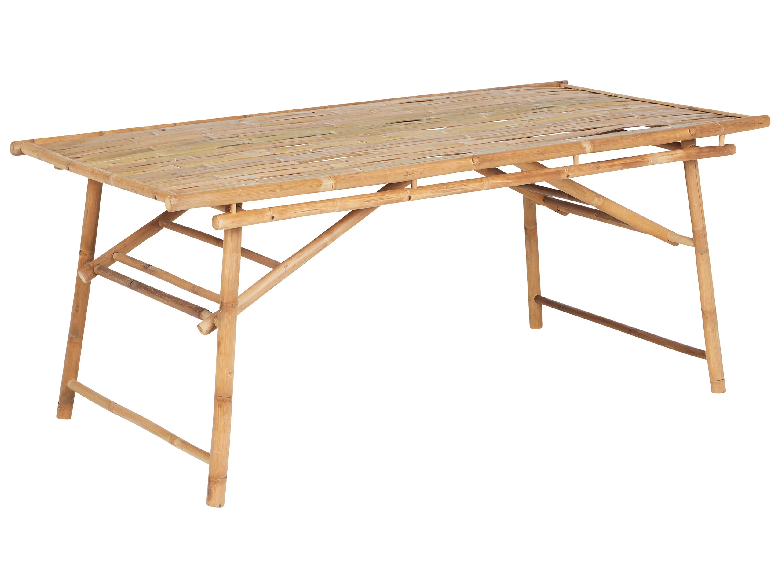 Garden Dining Table TINDARI 180 cm 90 cm Bamboo Light Brown