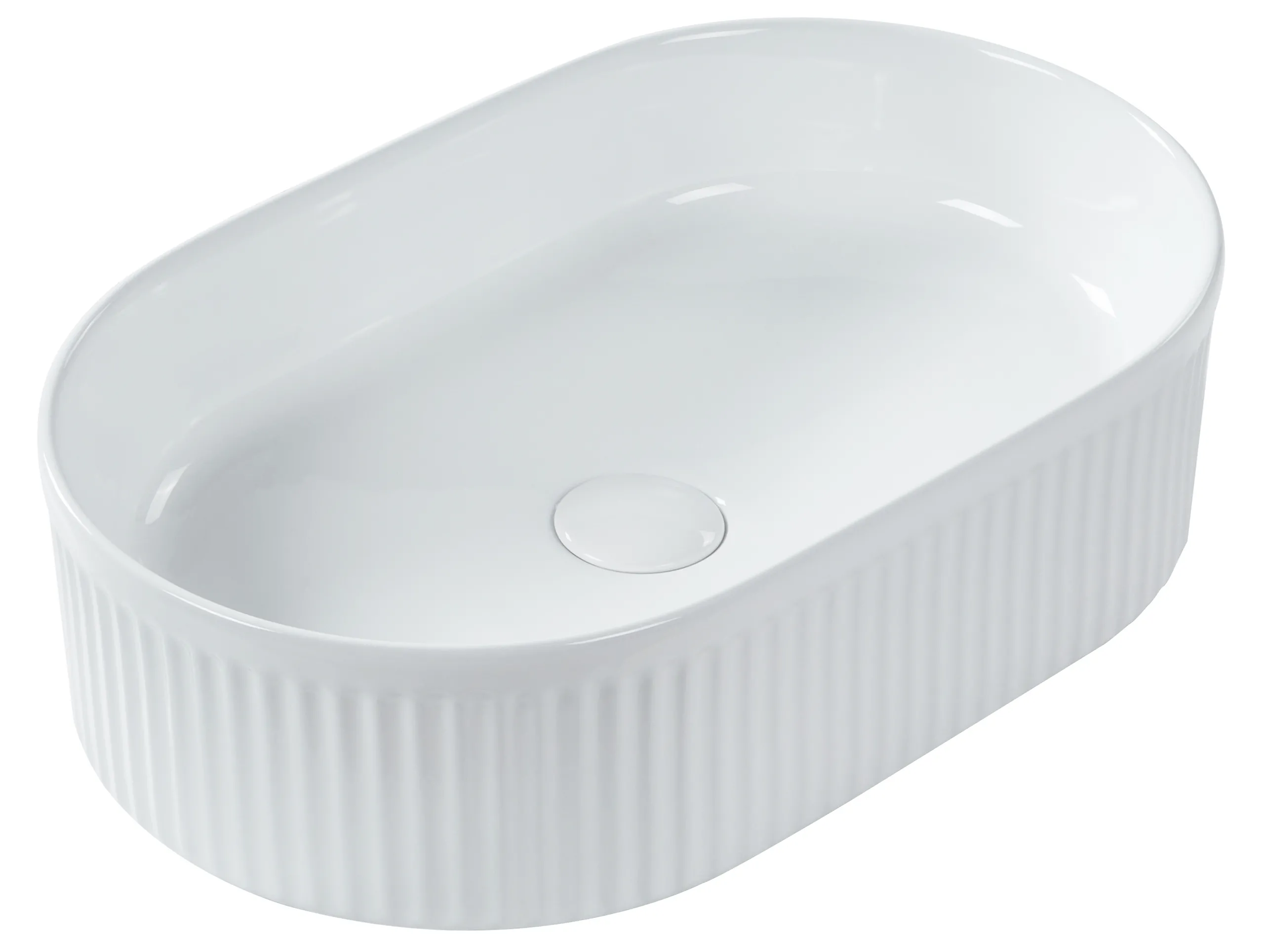 Countertop Basin GELDO 490 x 310 mm Ceramic White
