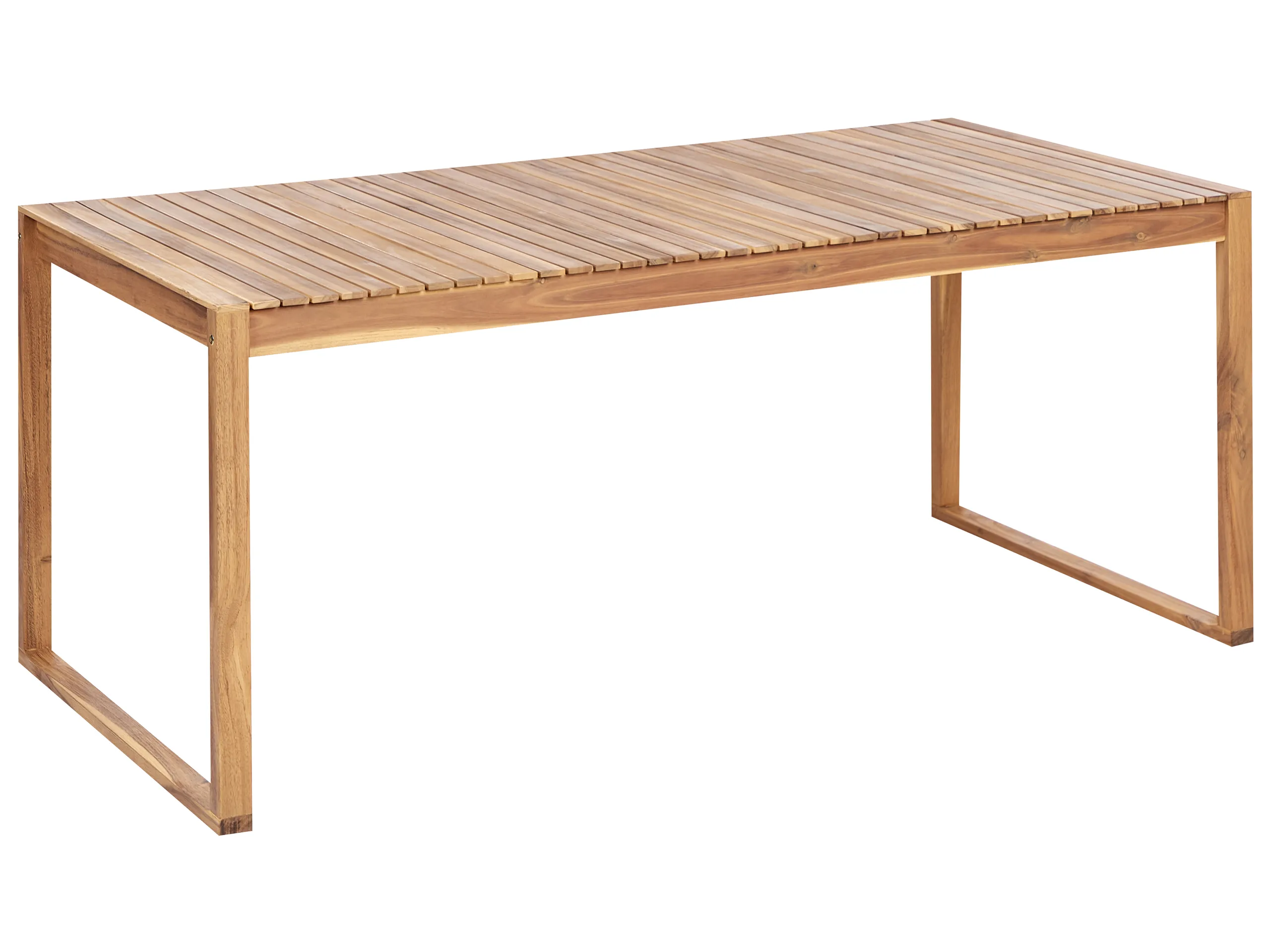 Garden Dining Table SASSARI II 180 cm 90 cm Certified Acacia Wood Light Brown