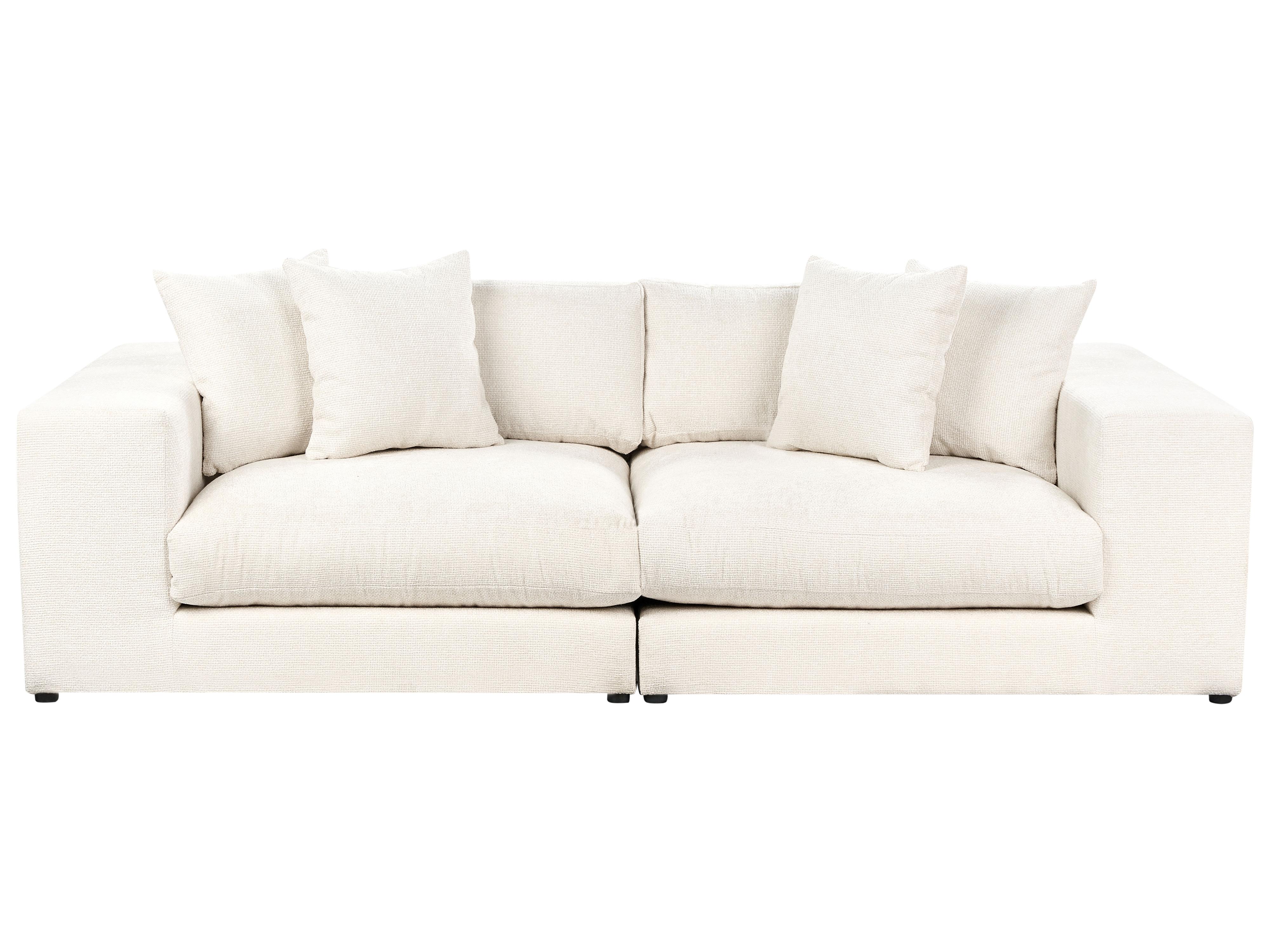 Sofa 3 Seater GLORVIKA II Fabric Off-White