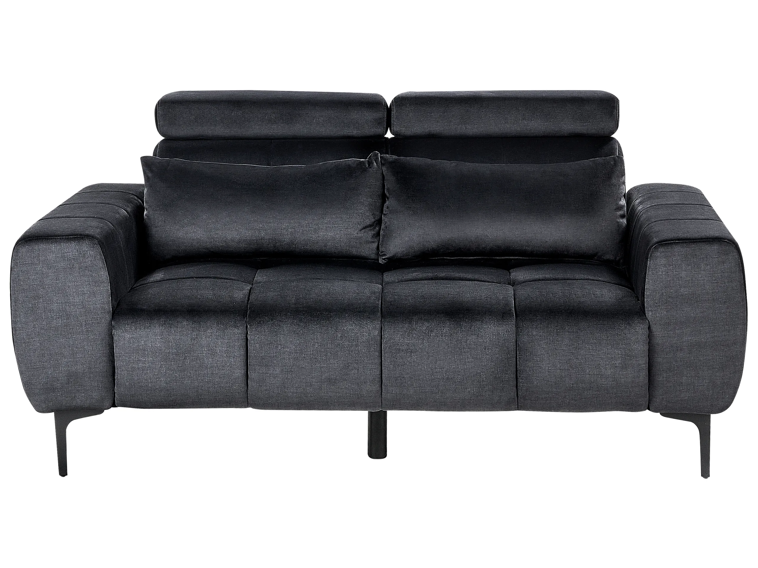 Sofa 2 Seater VEGAMO Velvet Black
