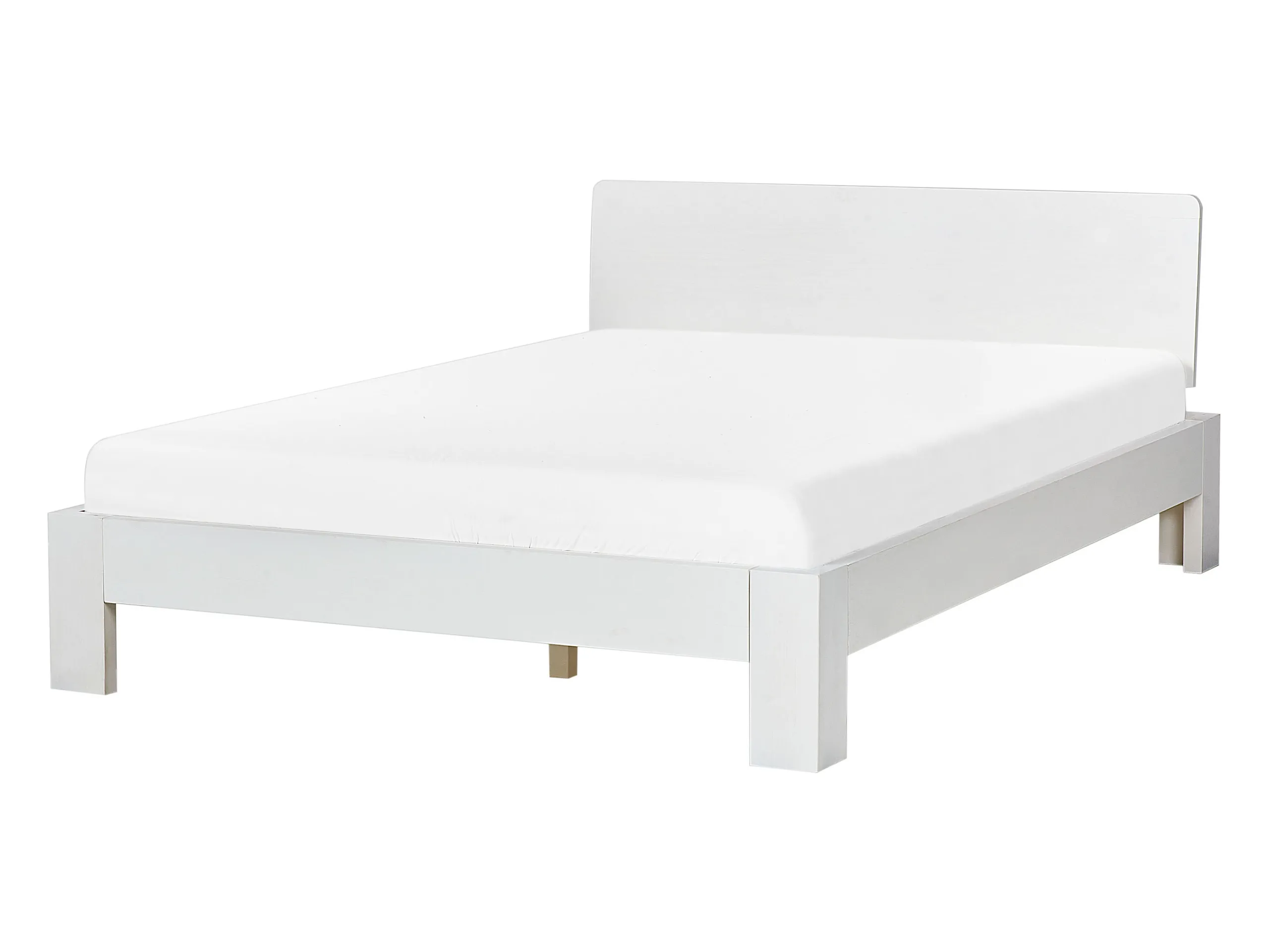 Cama Madera de pino ROYAN 140 x 200 cm Blanco