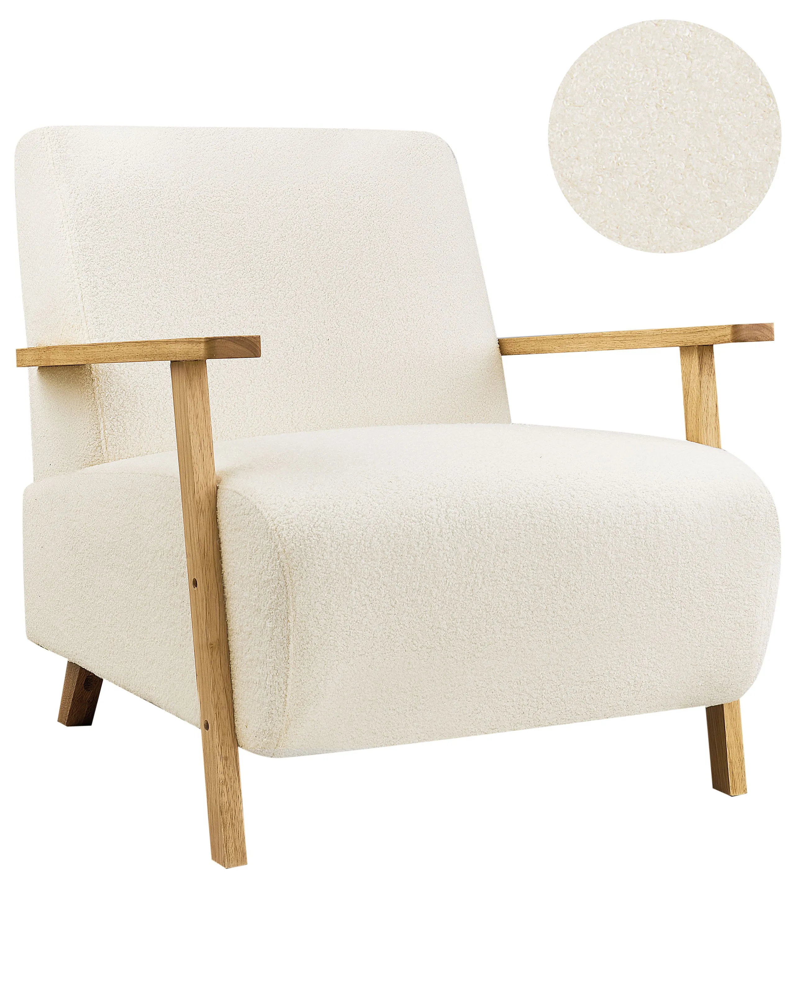 Armchair LESJA Boucle Light Beige