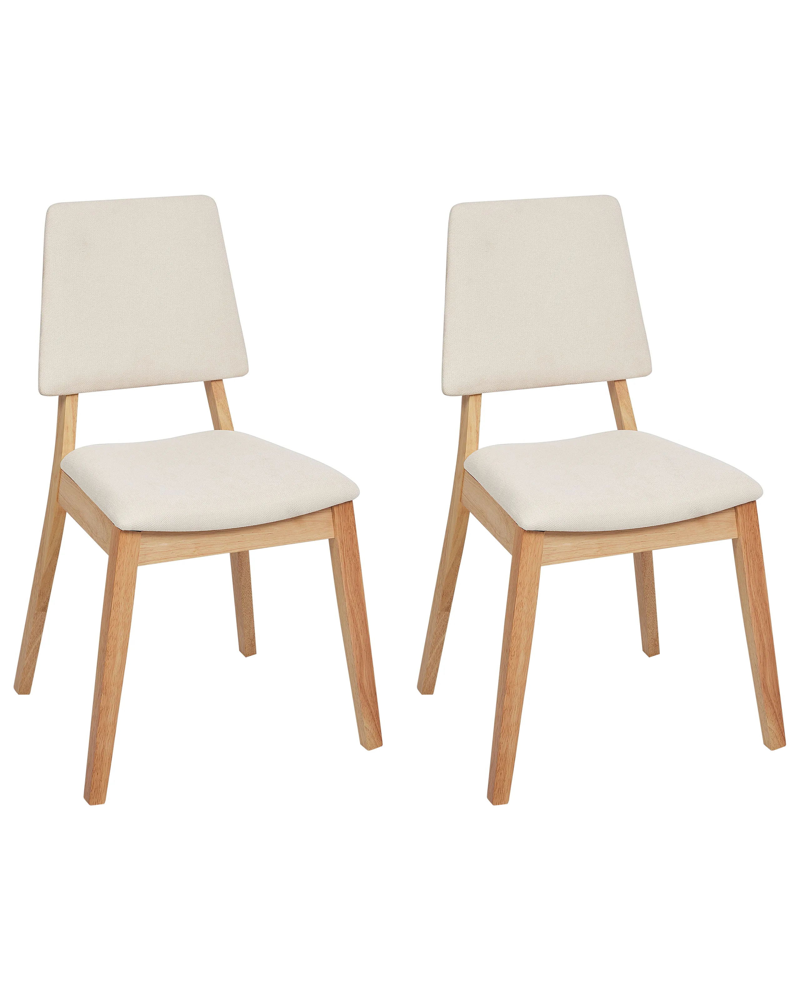 Conjunto de 2 sillas de comedor MERRILL Madera Beige claro