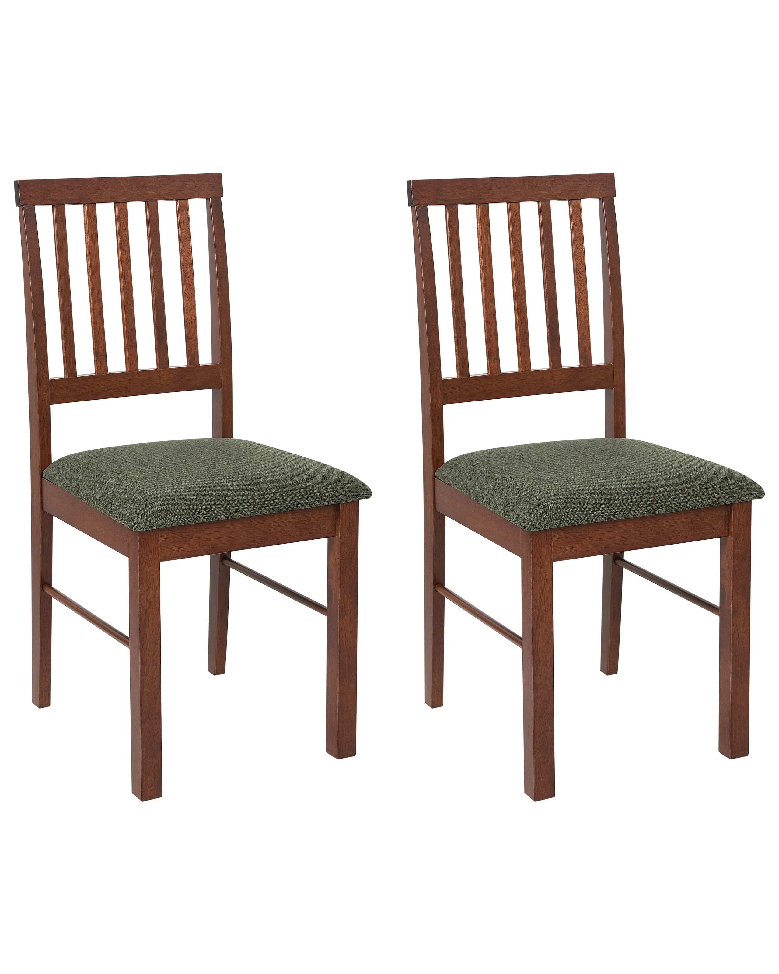 Conjunto de 2 sillas de comedor ORONO Madera Marrón oscuro