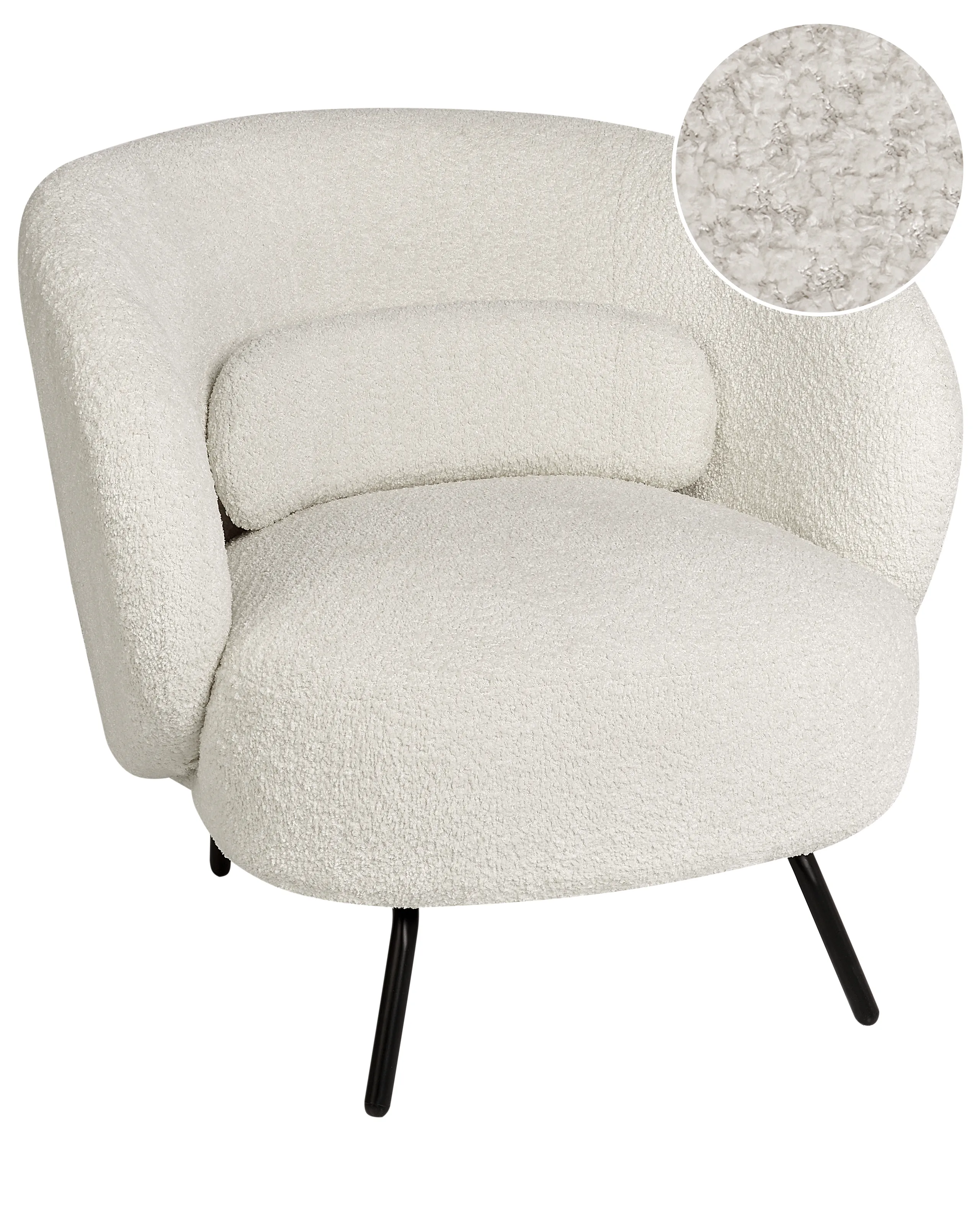 Armchair MAKELA Boucle Off-White