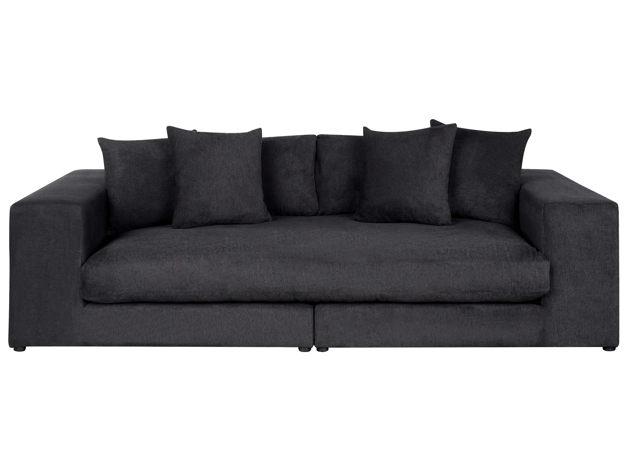 Sofa 3 Seater GLORVIKA Fabric Black