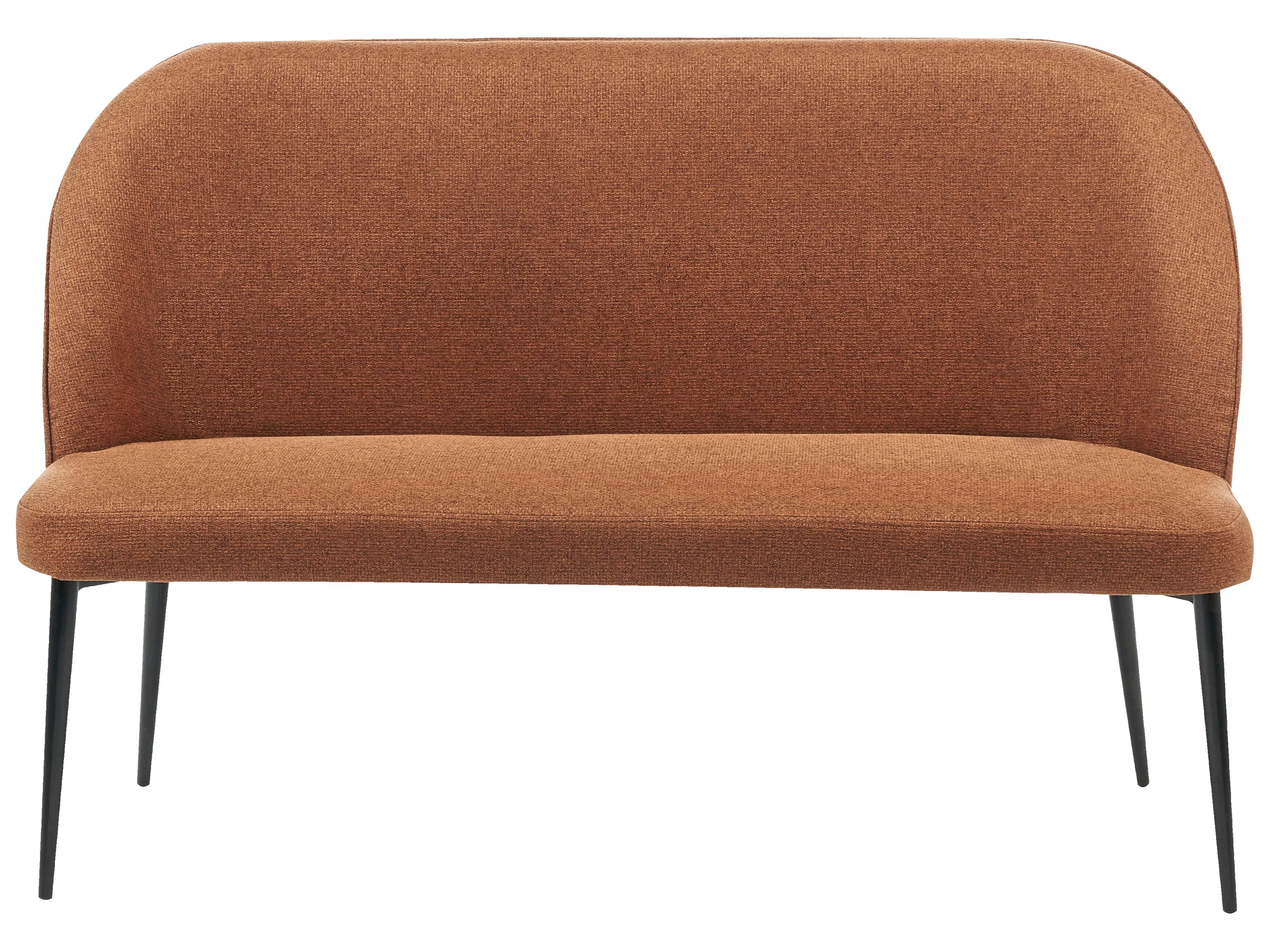 Dining Bench 2 Seater OSBY Fabric Brown