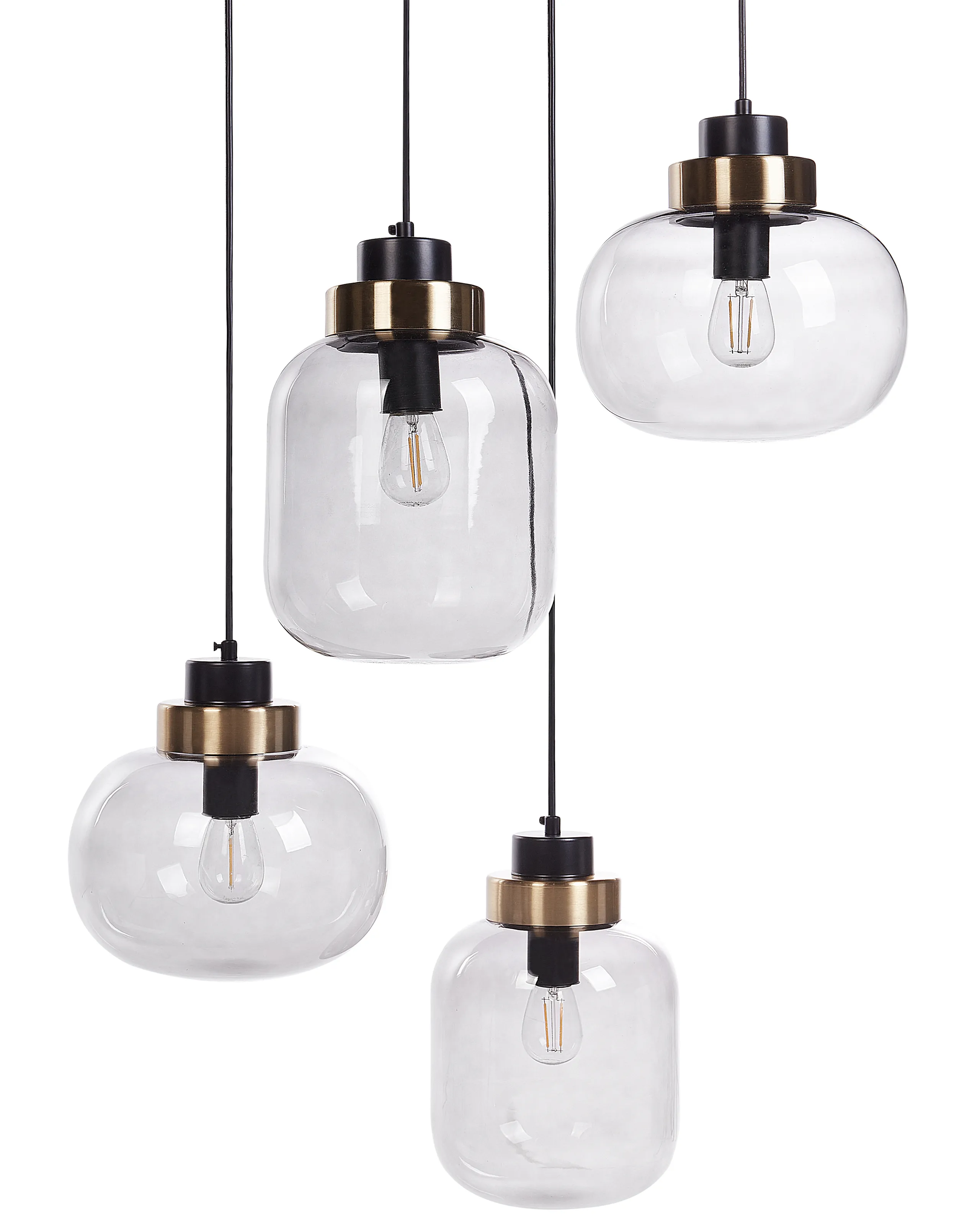 Pendant Lamp ZAYANDE Glass Light Grey
