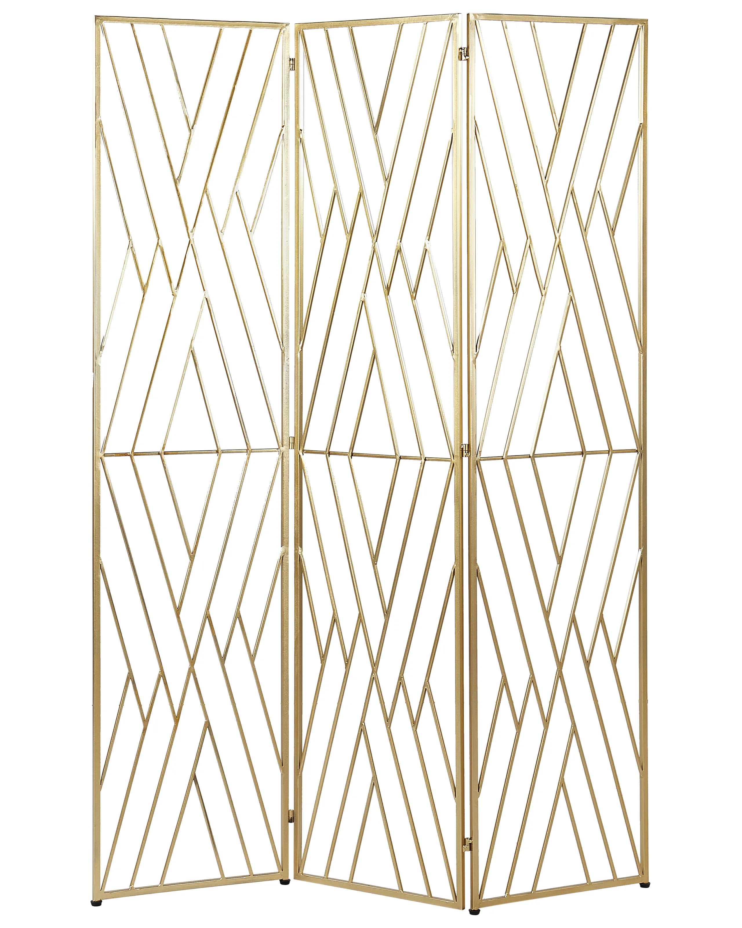 Separador de ambientes de 3 paneles ASOLO Dorado 117 cm 170 cm