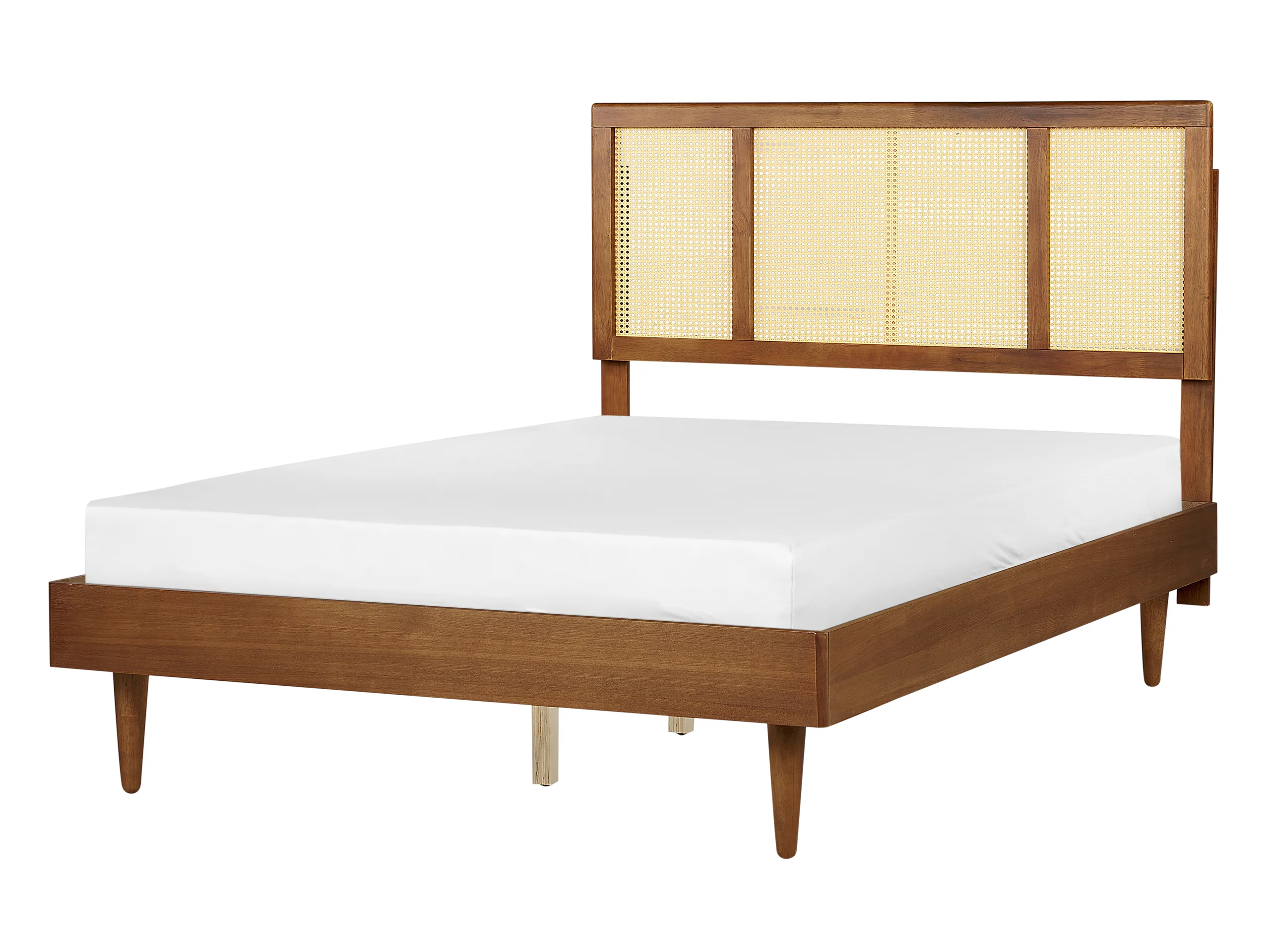 Cama Ratán AURAY 140 x 200 cm Marrón