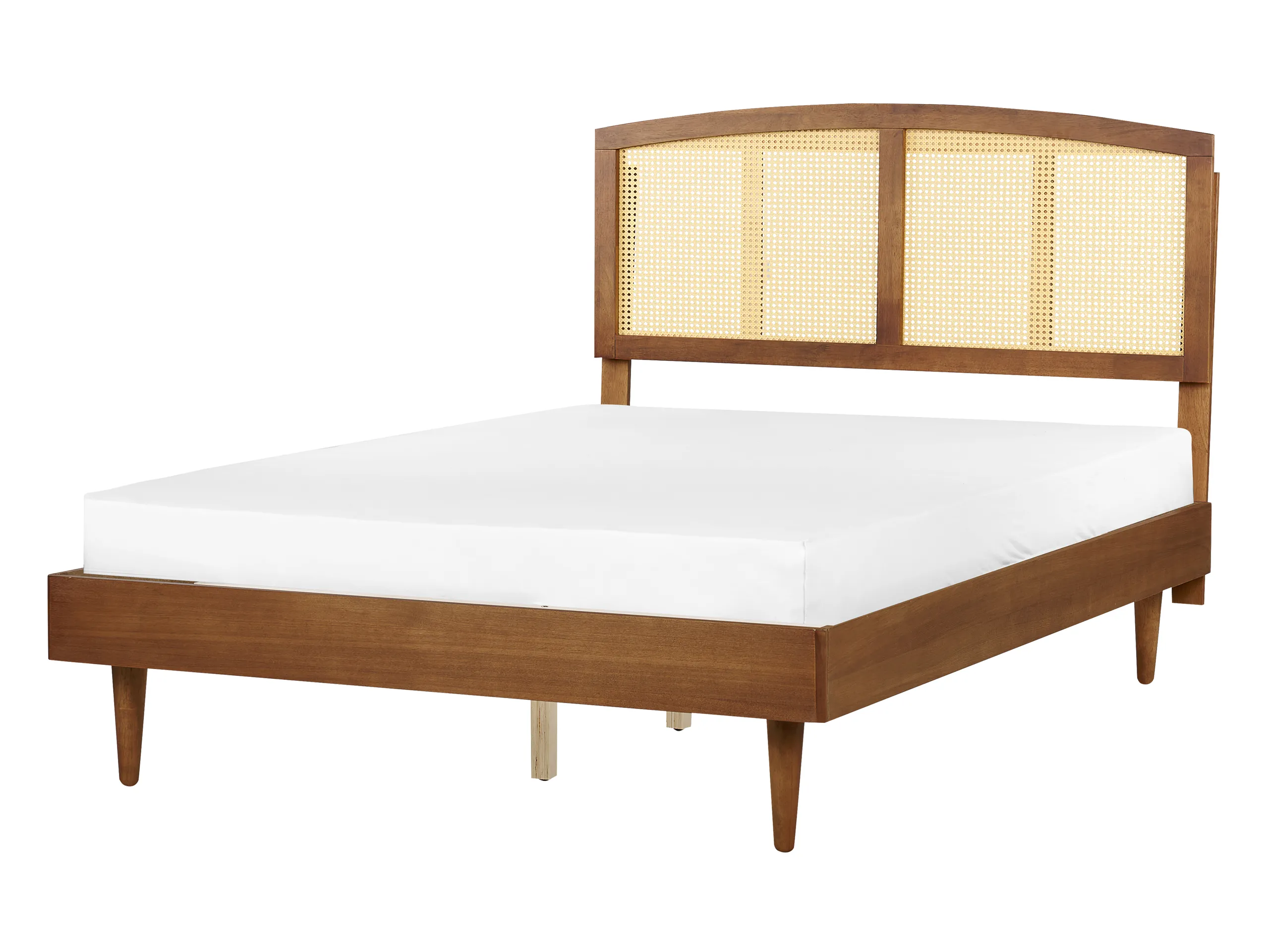 Cama Ratán VARZY 140 x 200 cm Marrón