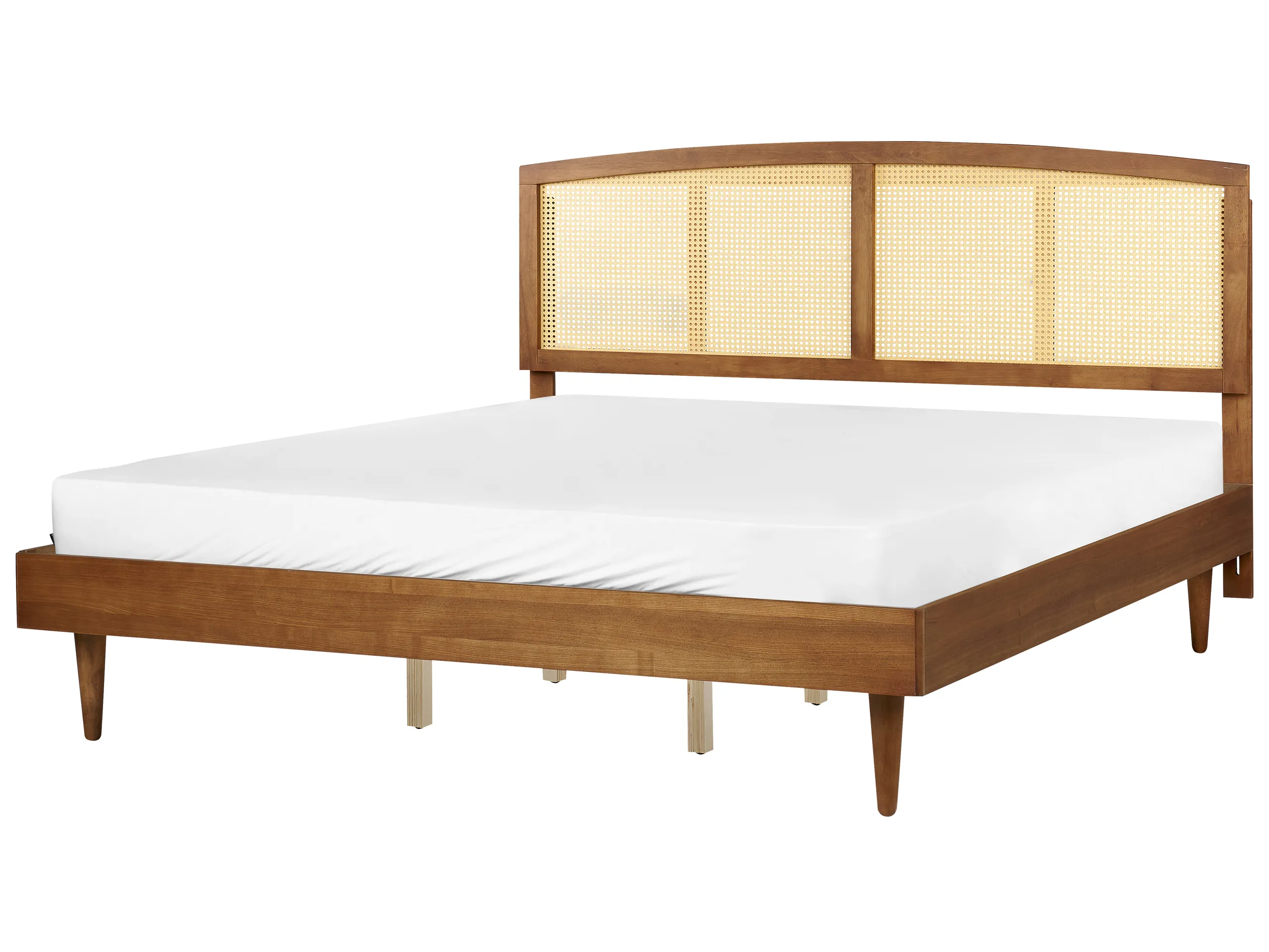 Cama Ratán VARZY 180 x 200 cm Marrón