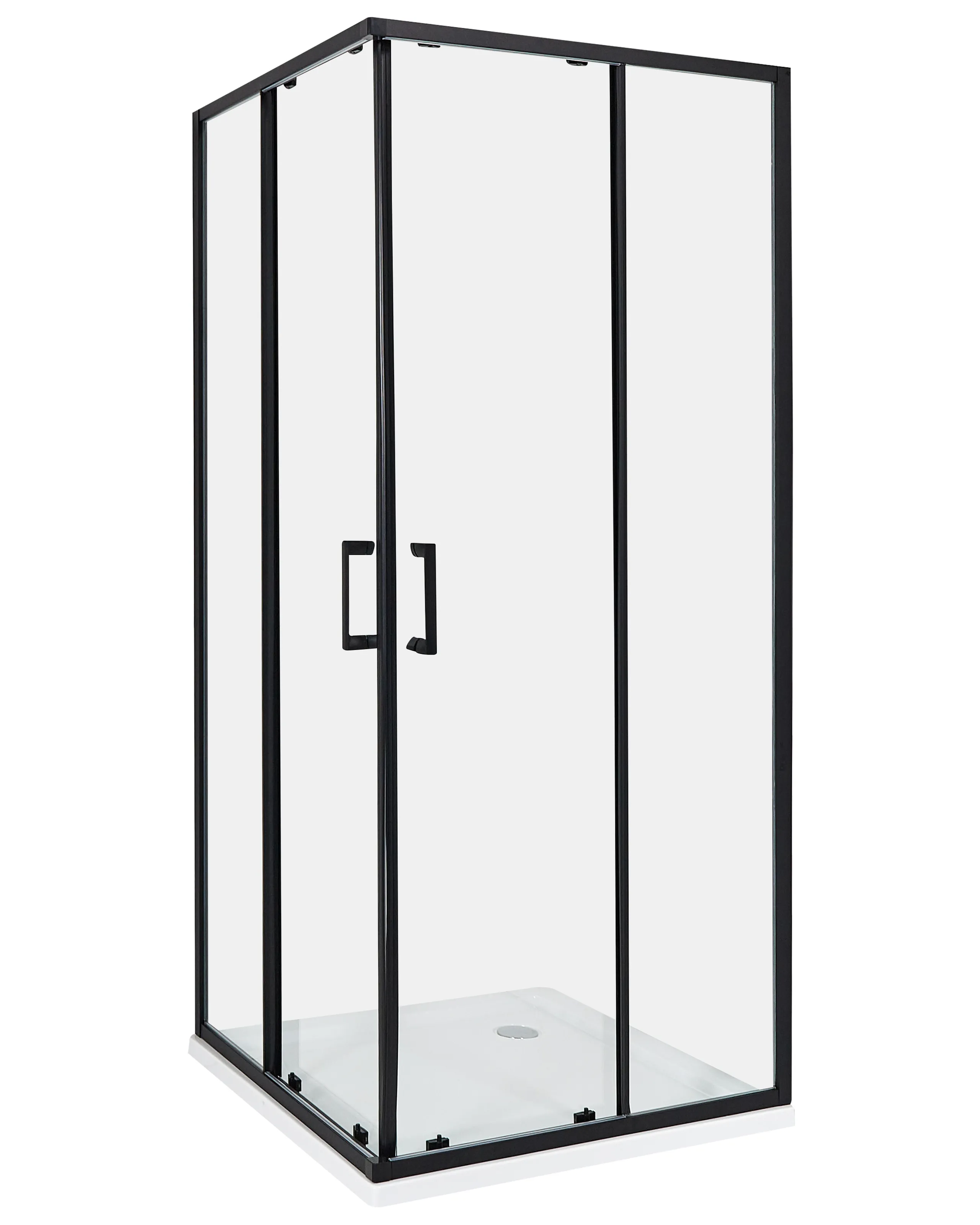Cabina de ducha TELA 80 x 80 x 185 cm Negro