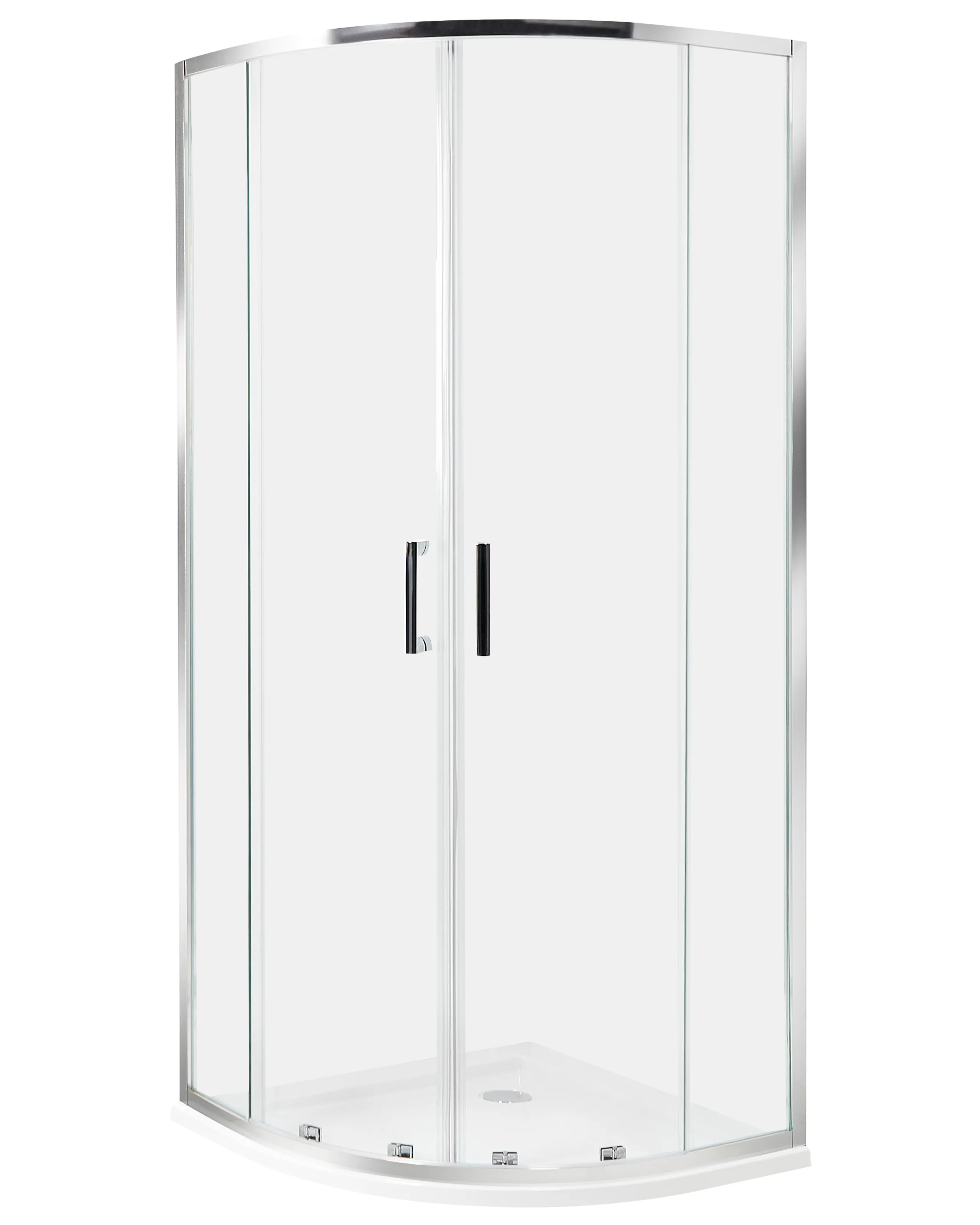 Cabina de ducha JUKATAN 80 x 80 x 185 cm Plateado