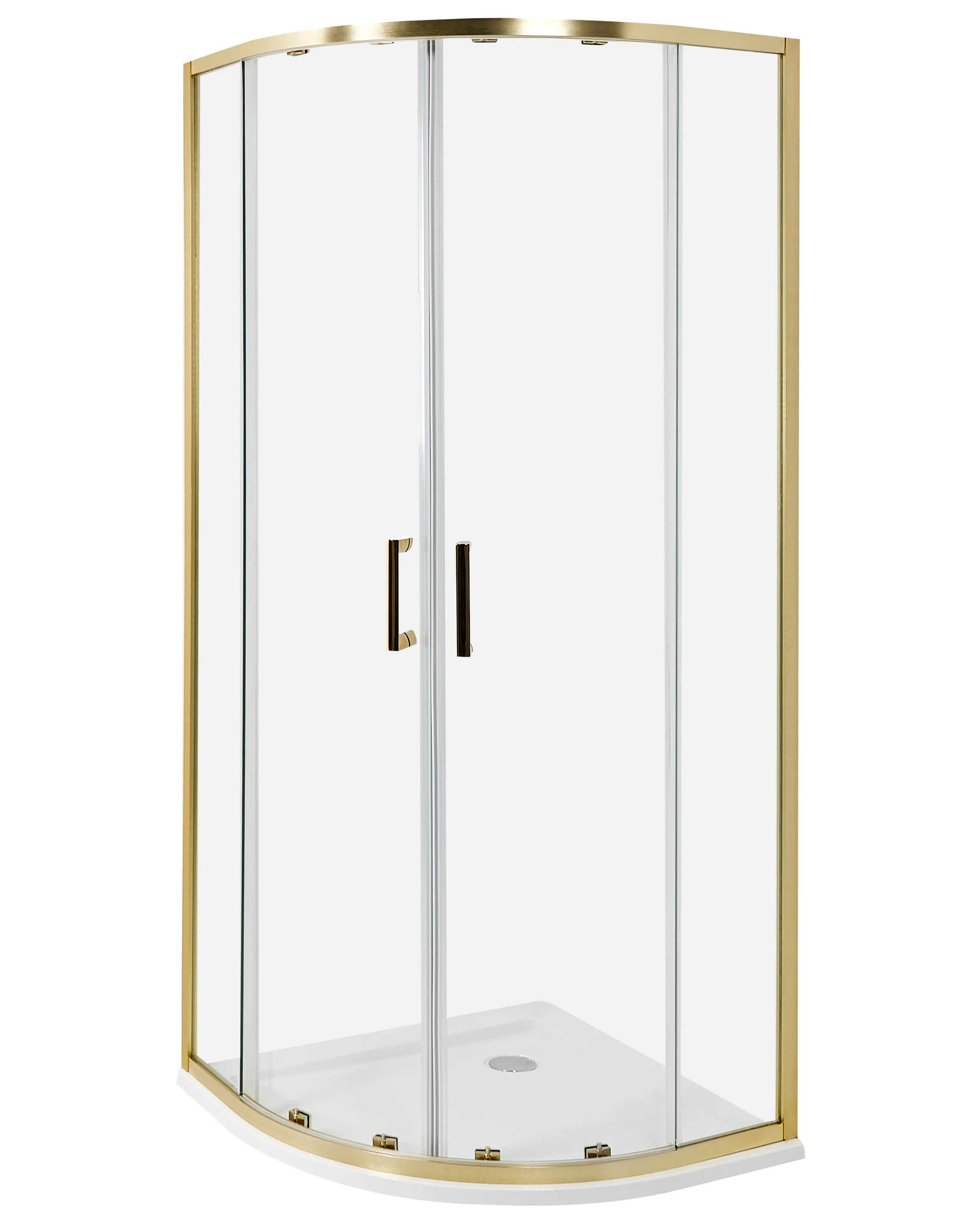 Cabina de ducha JUKATAN 80 x 80 x 185 cm Dorado