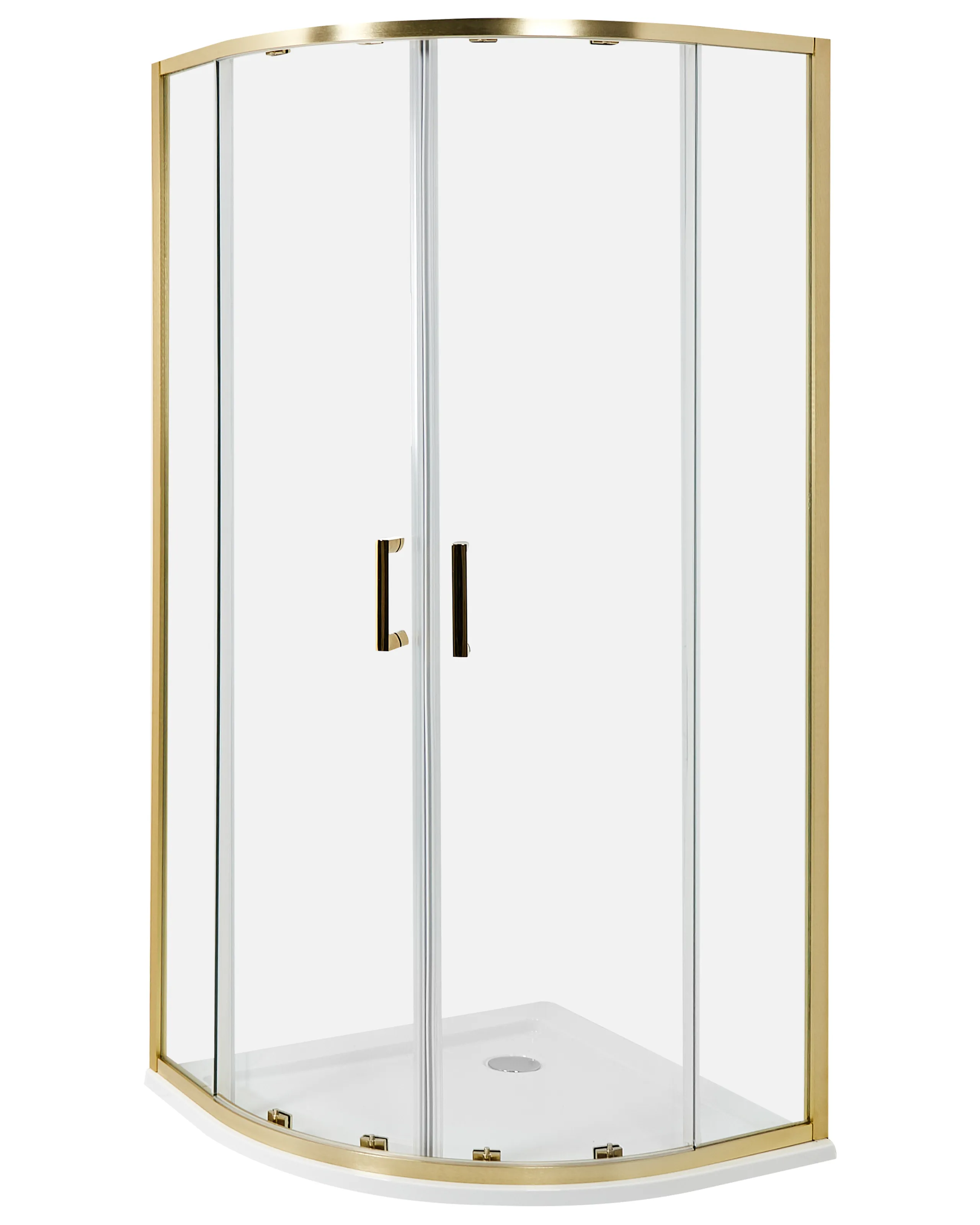 Cabina de ducha JUKATAN 90 x 90 x 185 cm Dorado