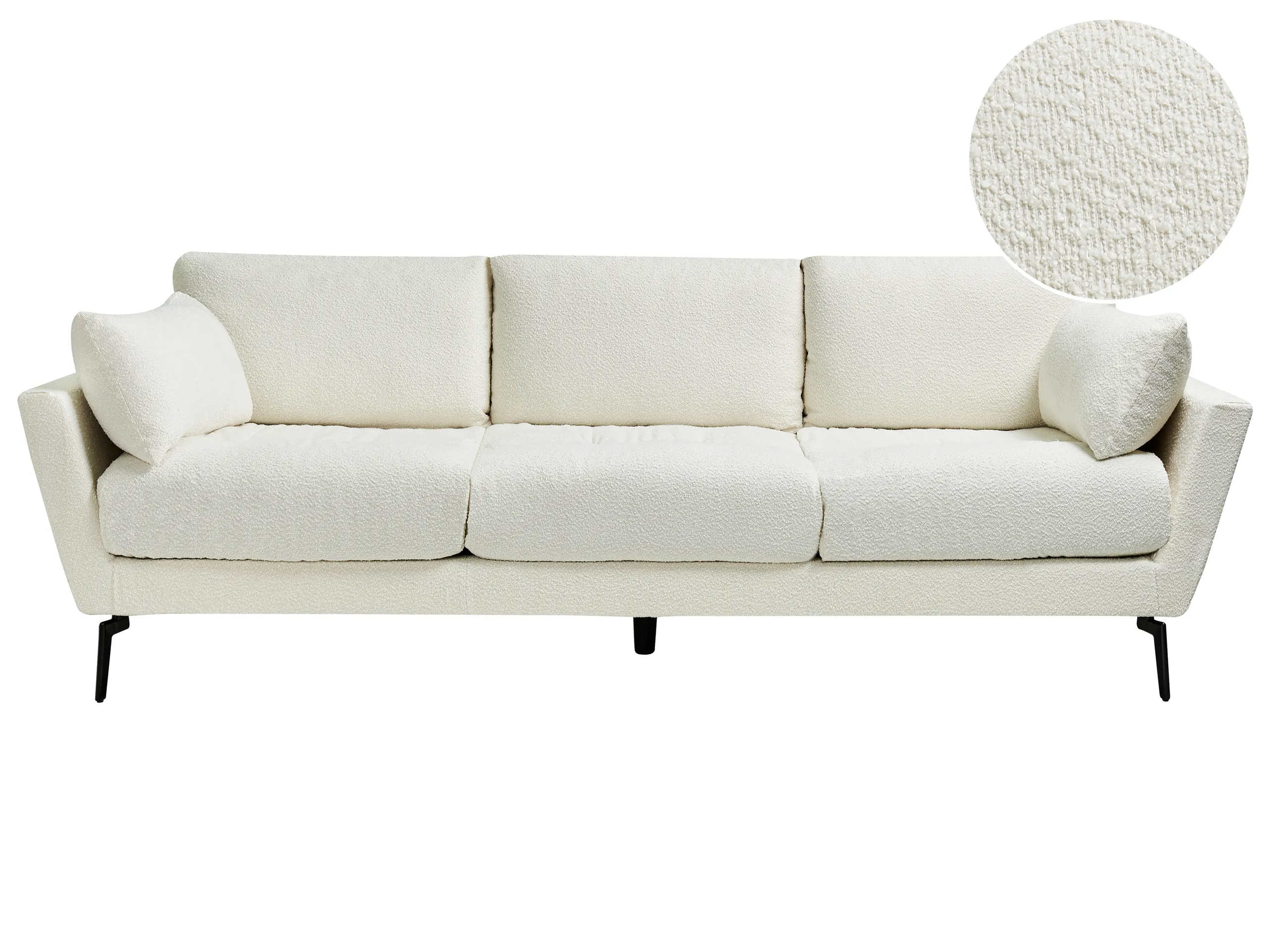 Sofa 4 Seater NENOLA Boucle Off-White