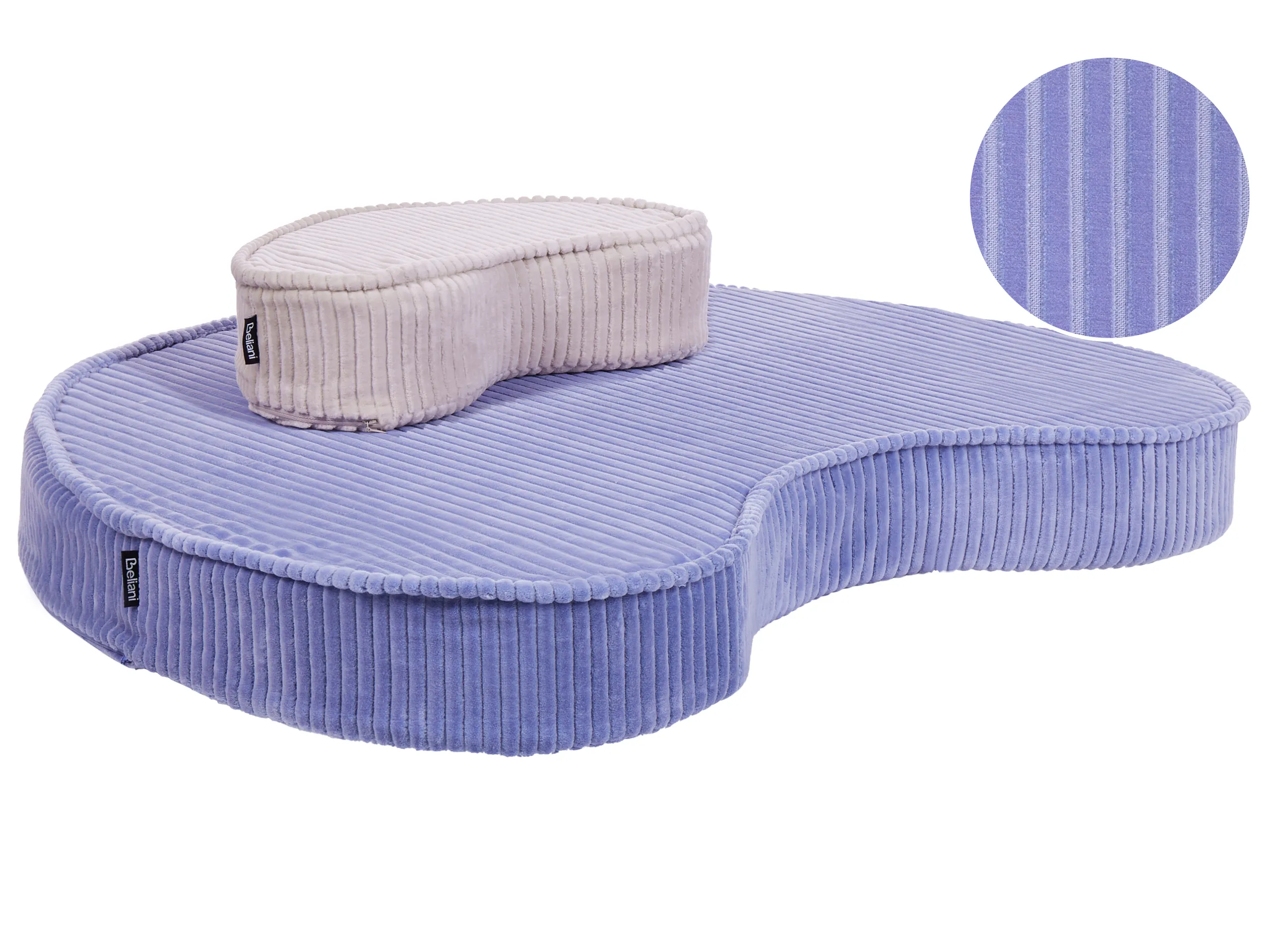 Puf NILI Terciopelo Violeta claro