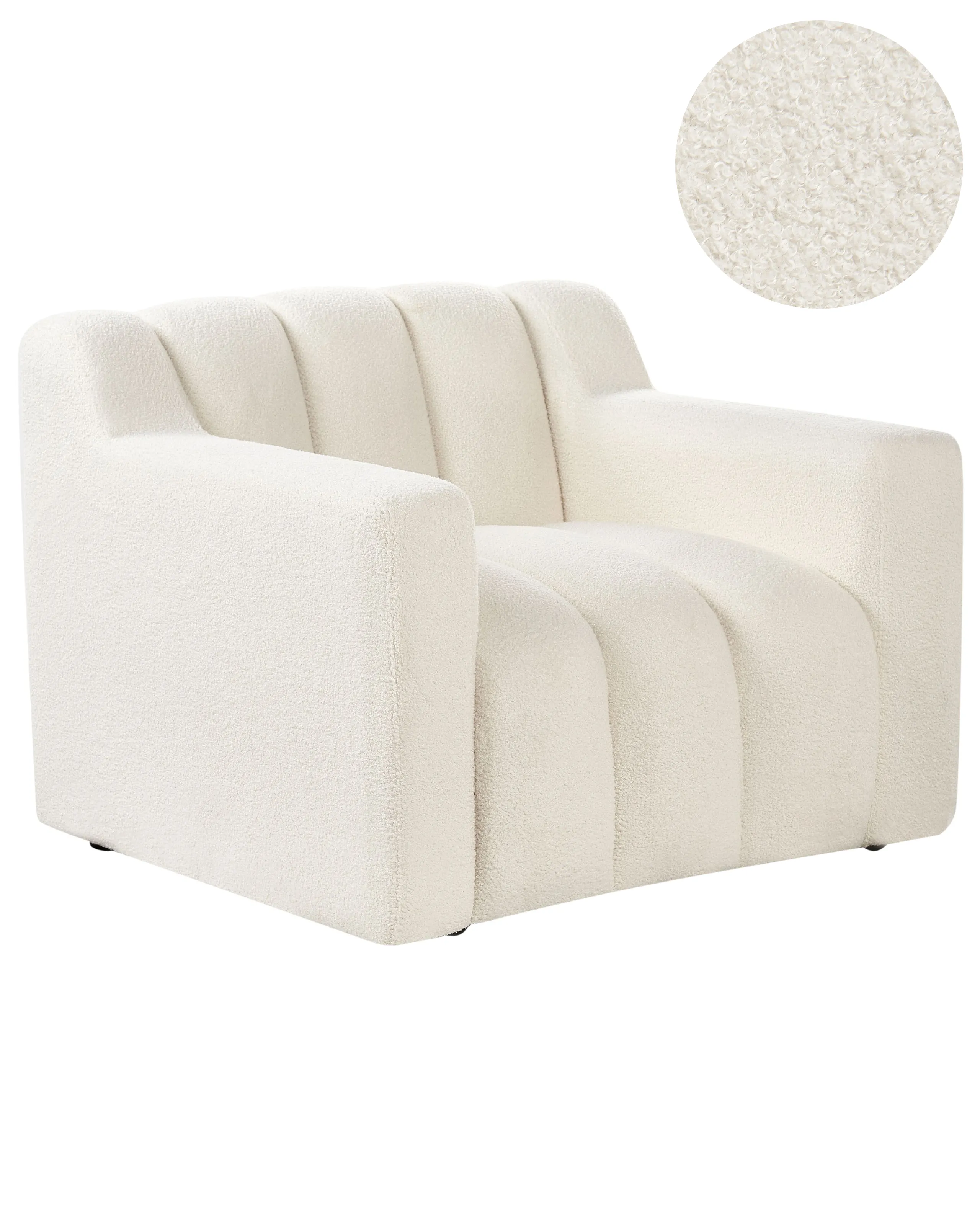 Armchair AGERUP Boucle Off-White