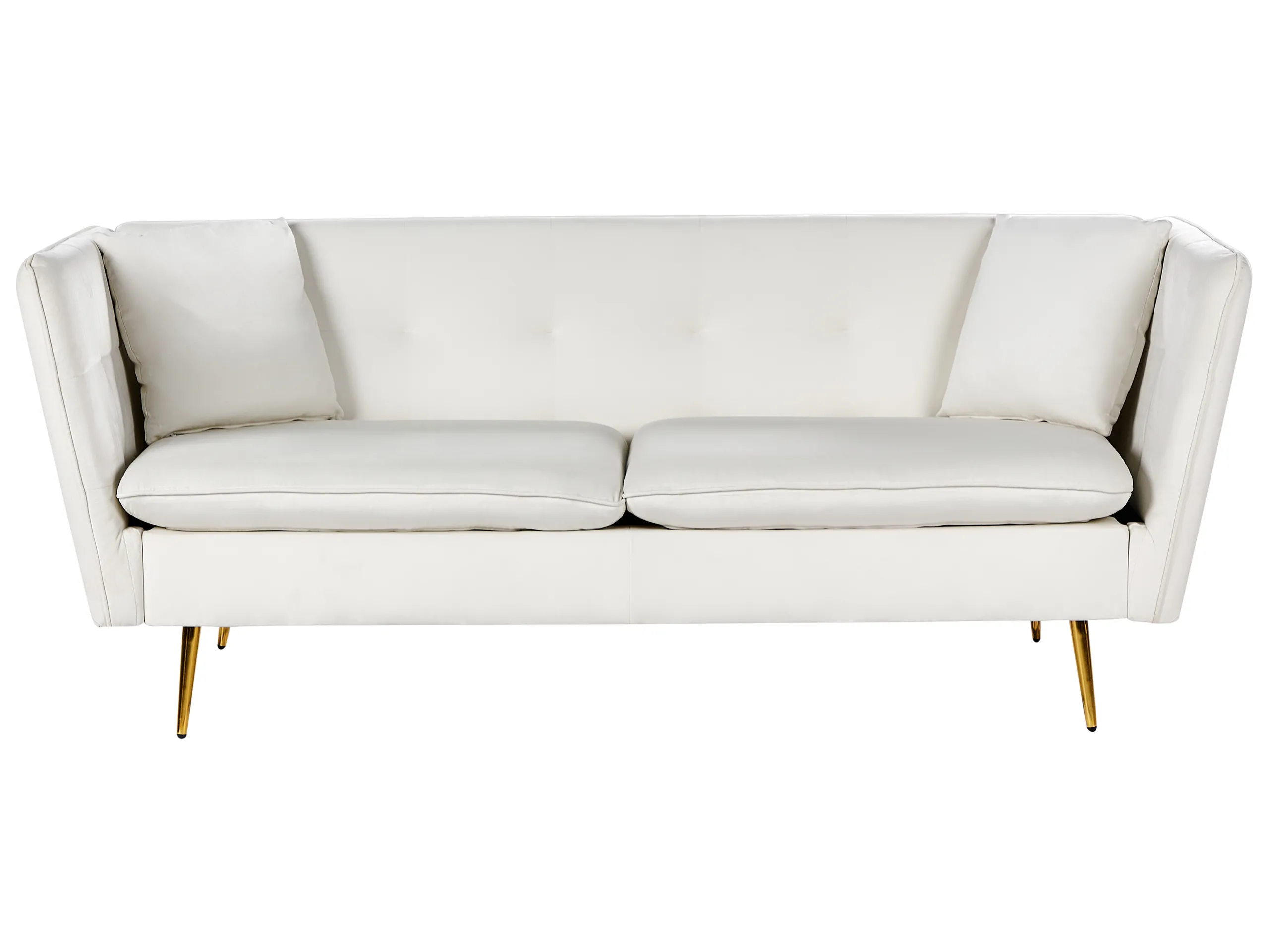 Sofa 3 Seater FREDERICA Velvet Off-White