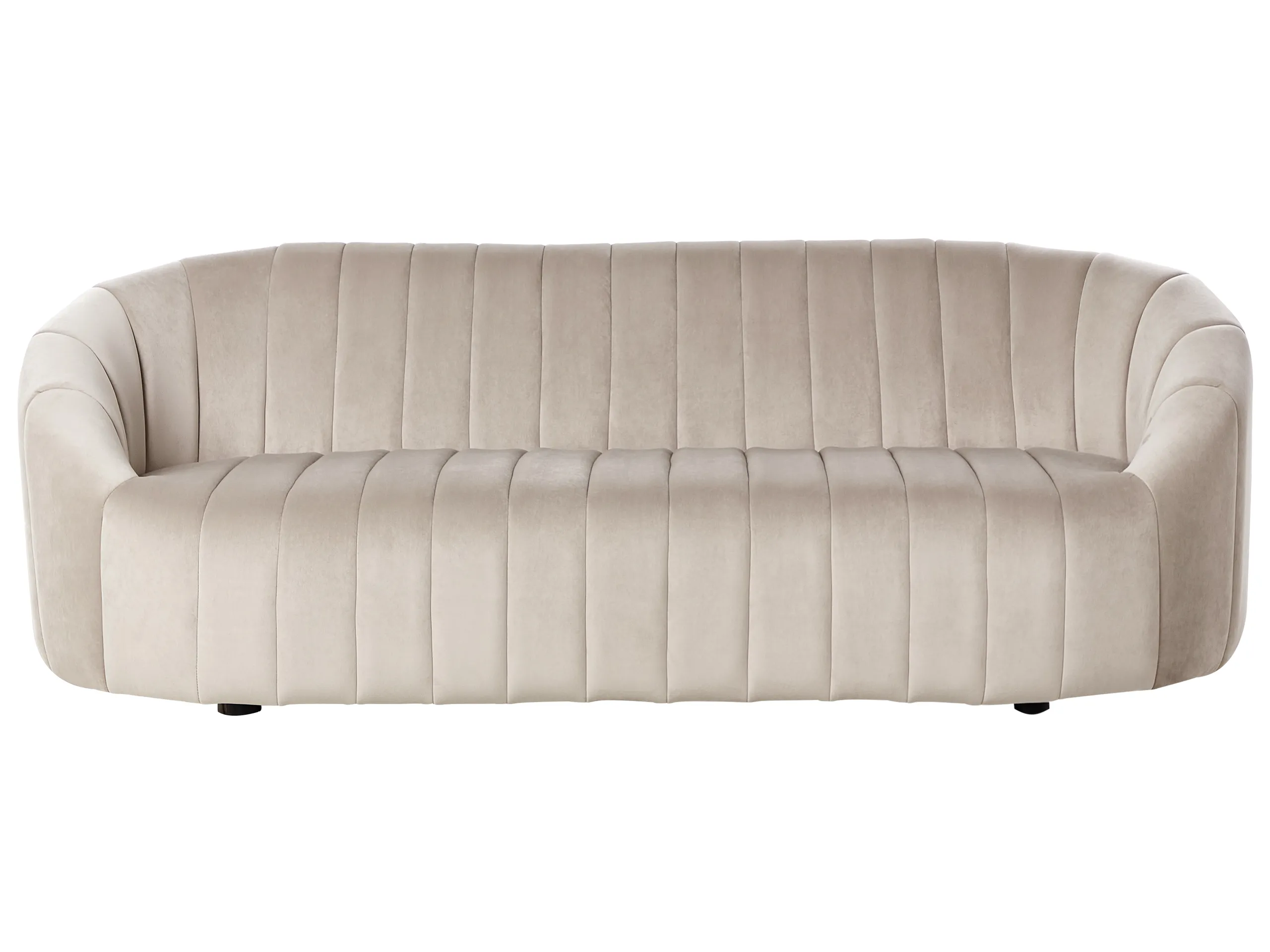 Sofa 3 Seater MALUNG Velvet Beige