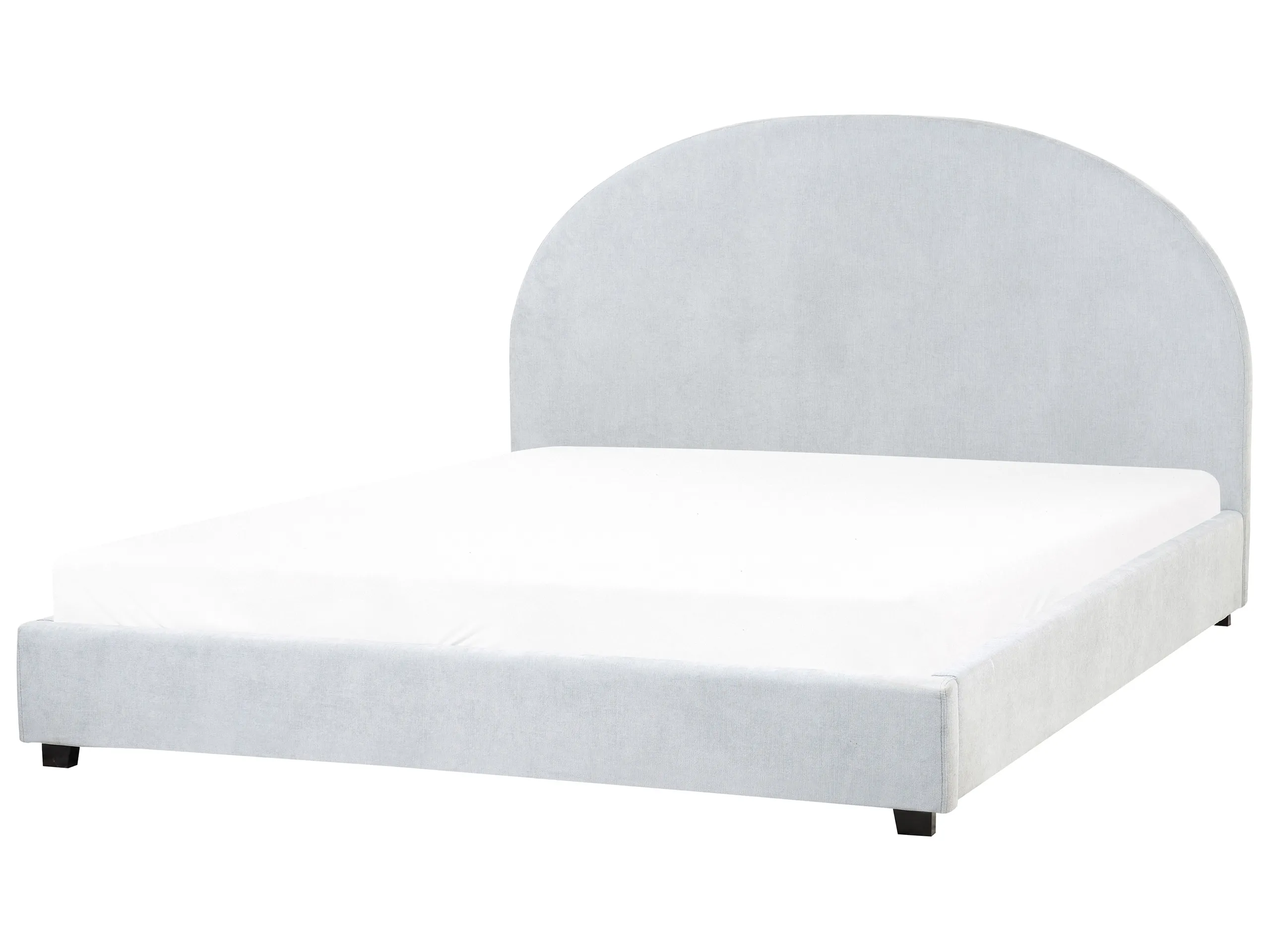 Cama Chenilla VAUCLUSE 160 x 200 cm Azul claro