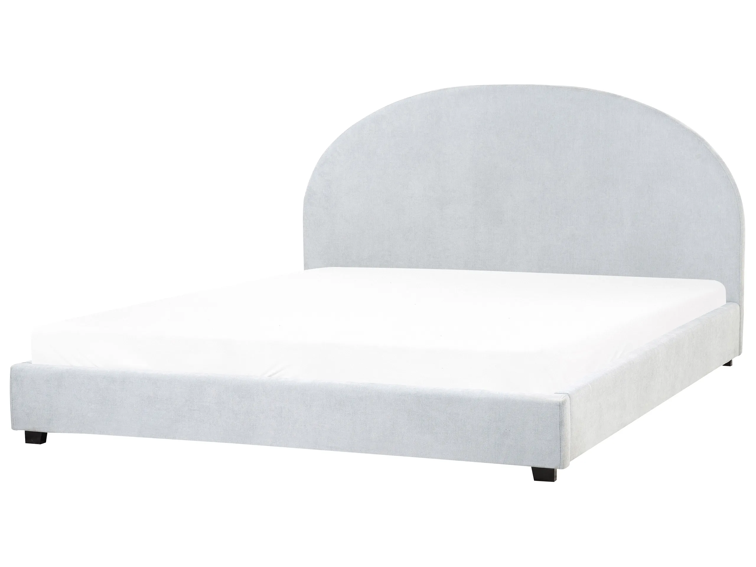 Cama Chenilla VAUCLUSE 180 x 200 cm Azul claro