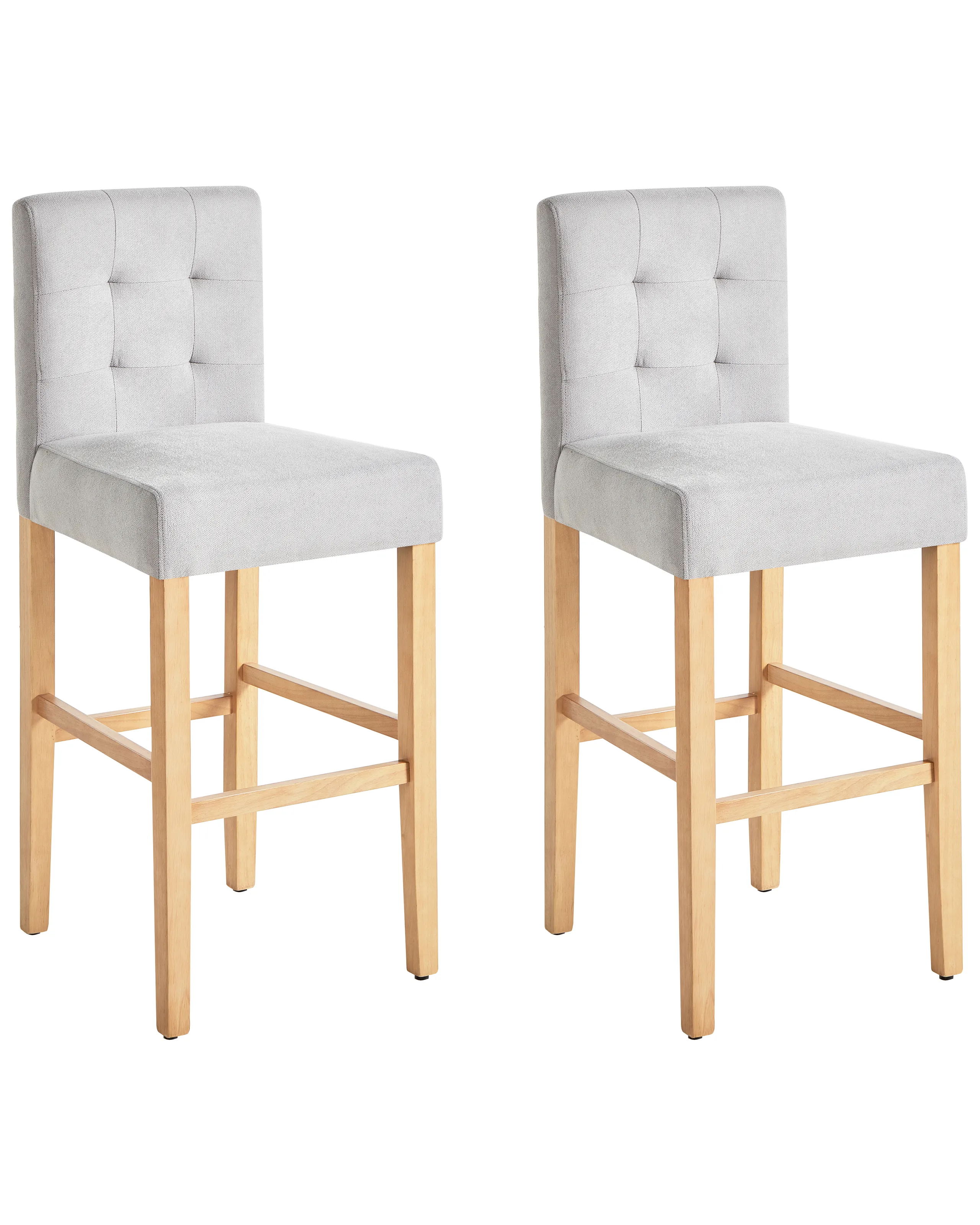 Conjunto de 2 sillas de bar MADISON Gris