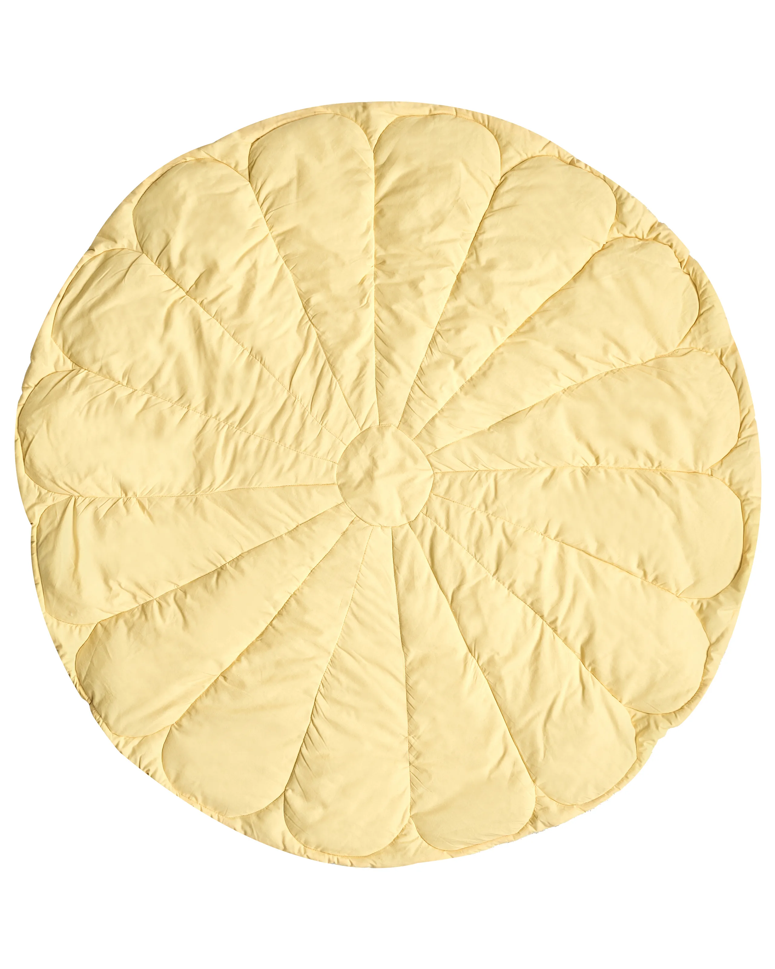 Alfombra de juego infantil ELIZJUM 110 x 110 cm Algodón Amarillo