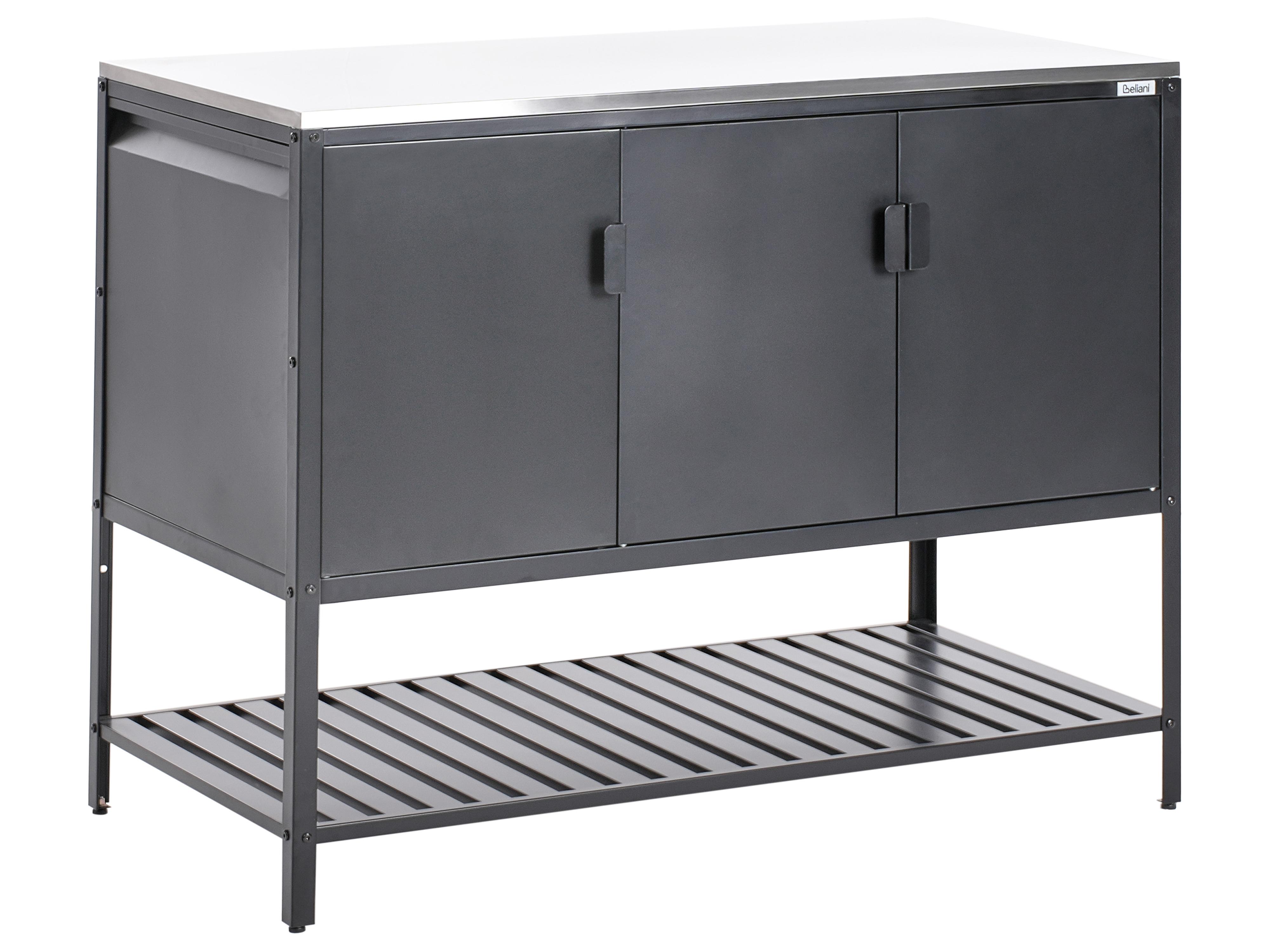 Armario de cocina exterior MAENZA Metal Negro