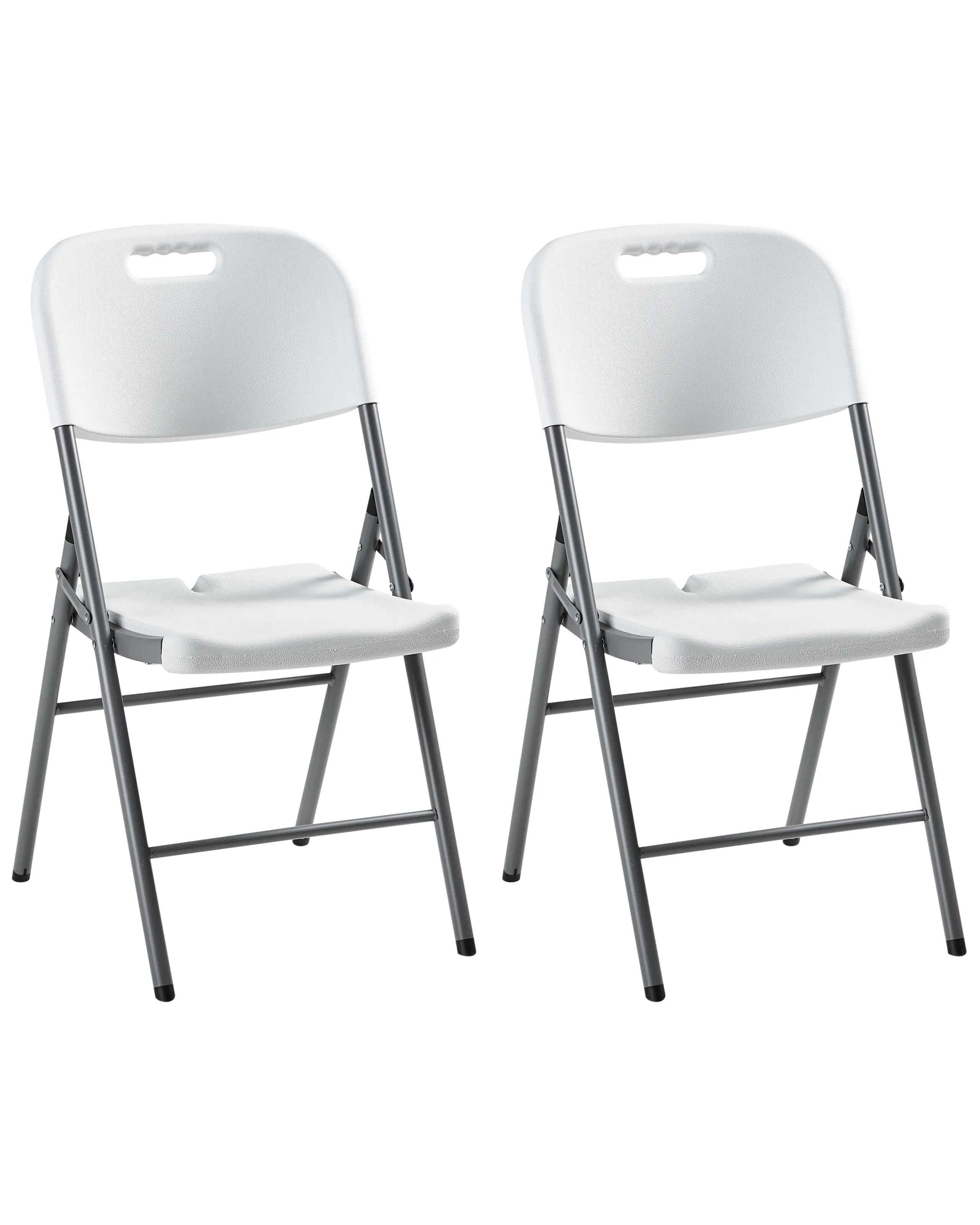Conjunto de 2 sillas de jardín CUGNOLI plegable Blanco